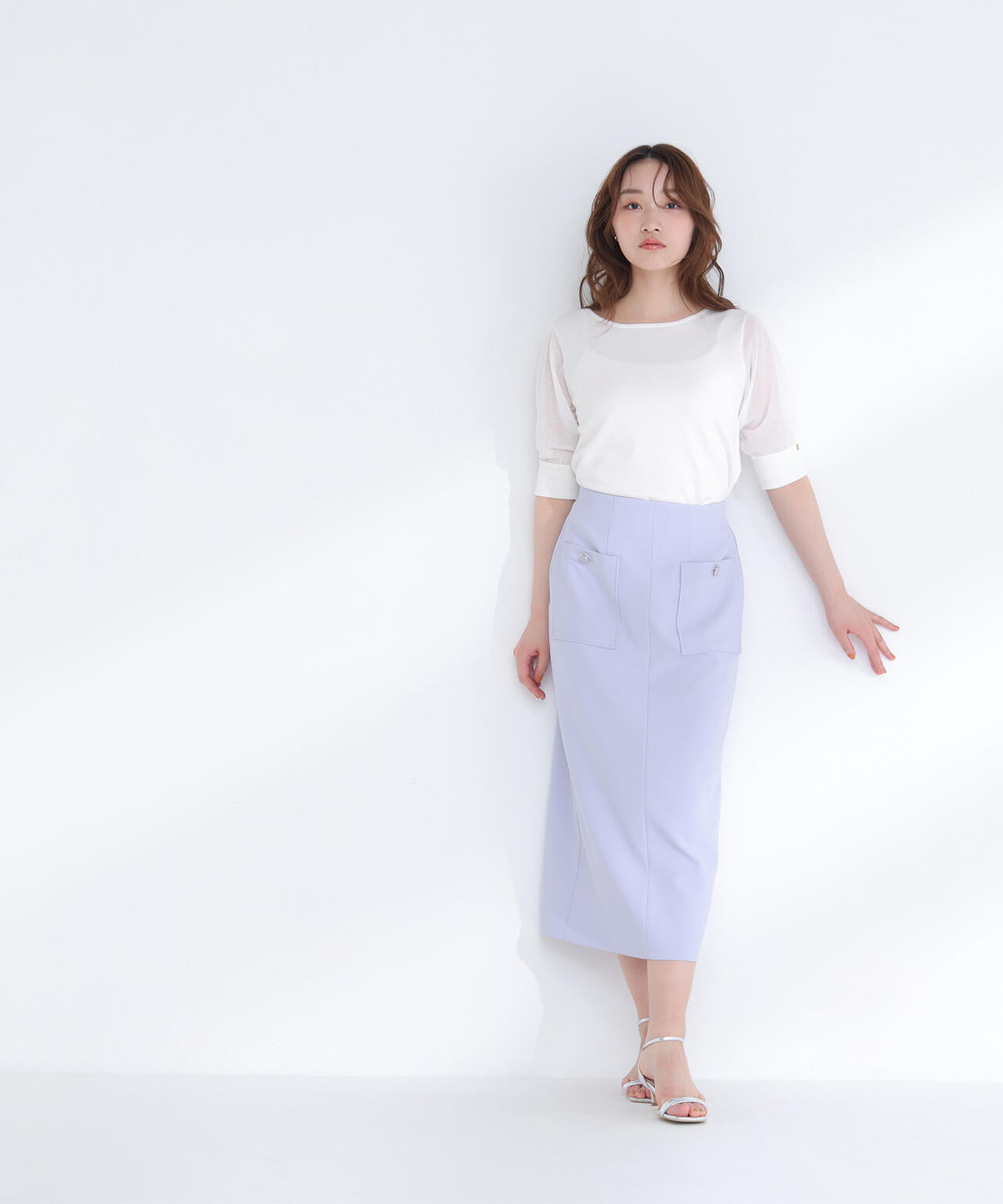 アウトポケットナロースカート