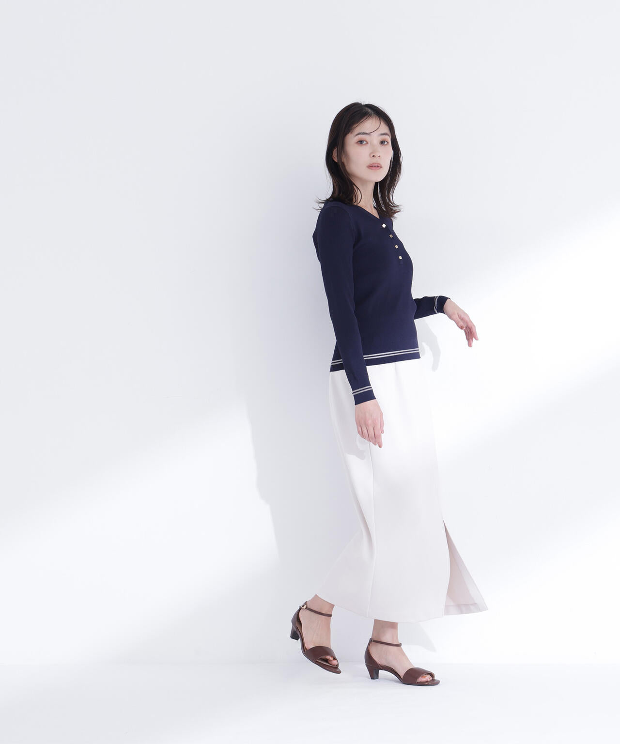 ストレッチカルゼシリーズ ナロースカート