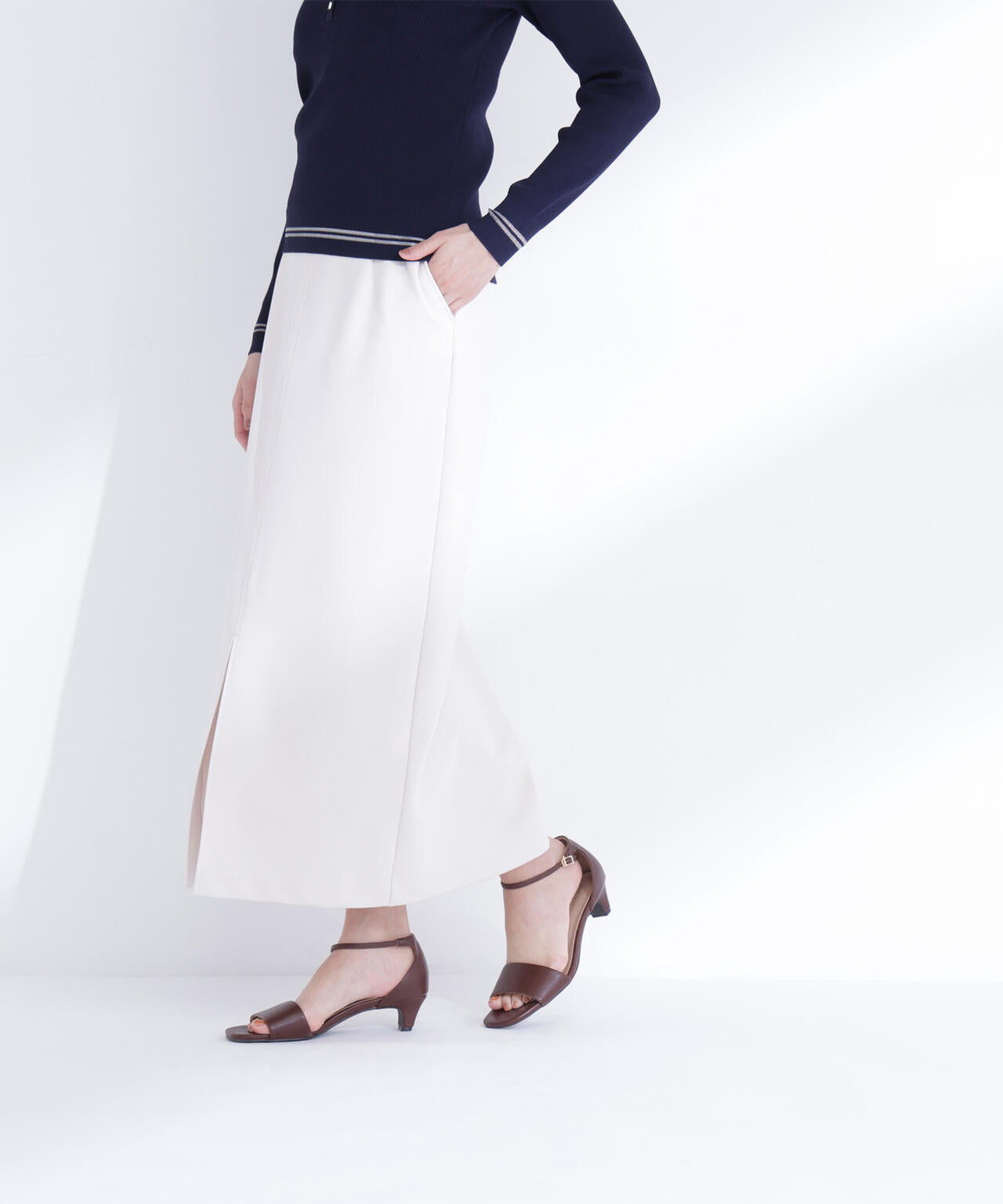 ストレッチカルゼシリーズ ナロースカート