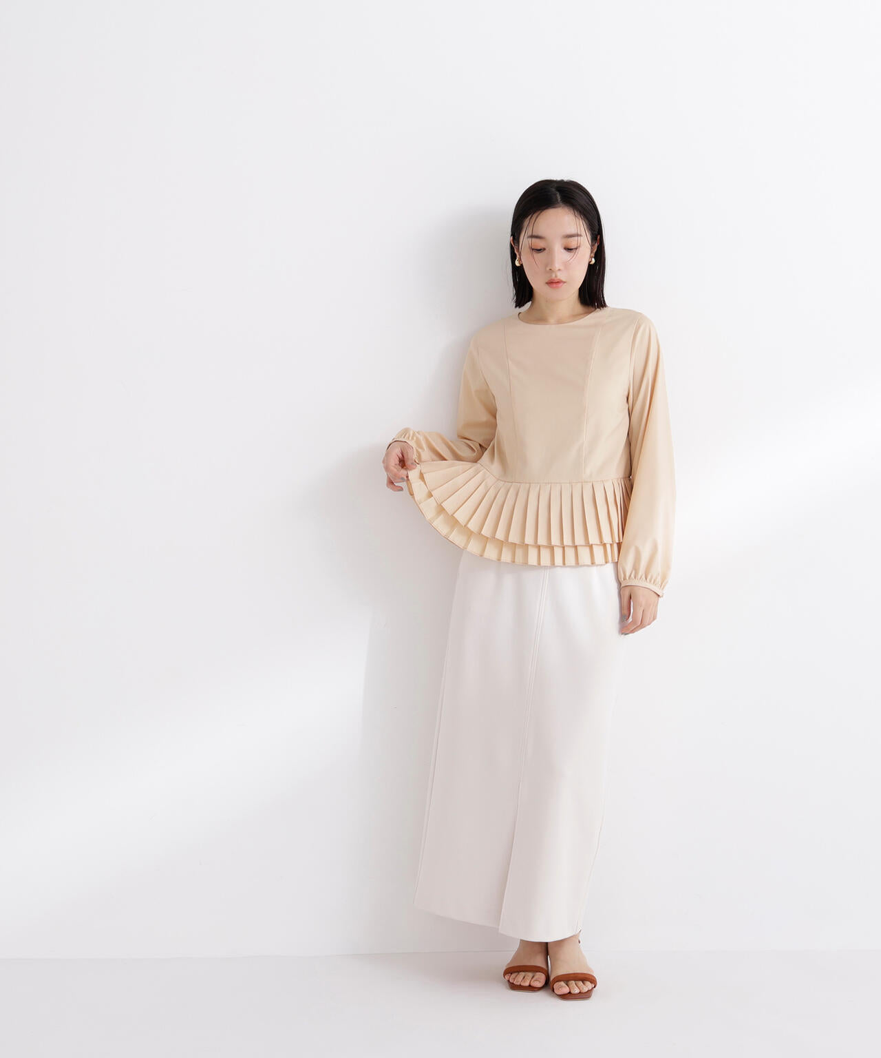 ストレッチカルゼシリーズ ナロースカート