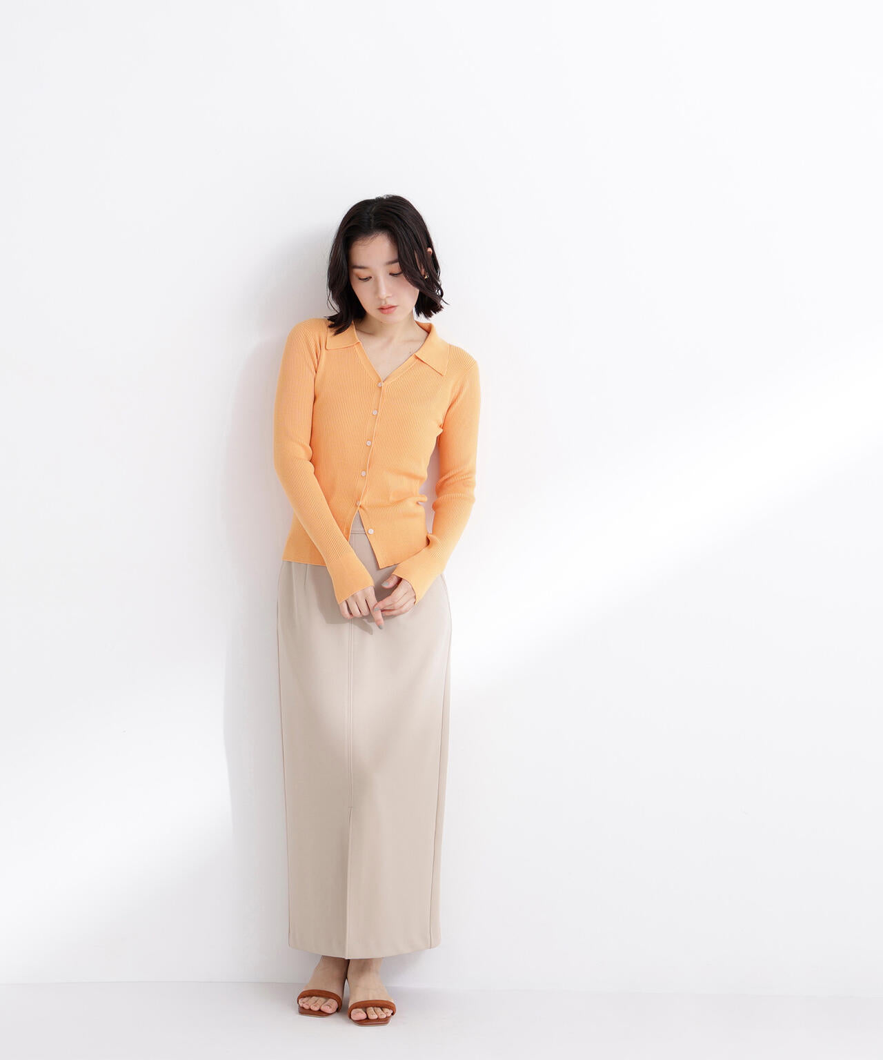 ストレッチカルゼシリーズ ナロースカート