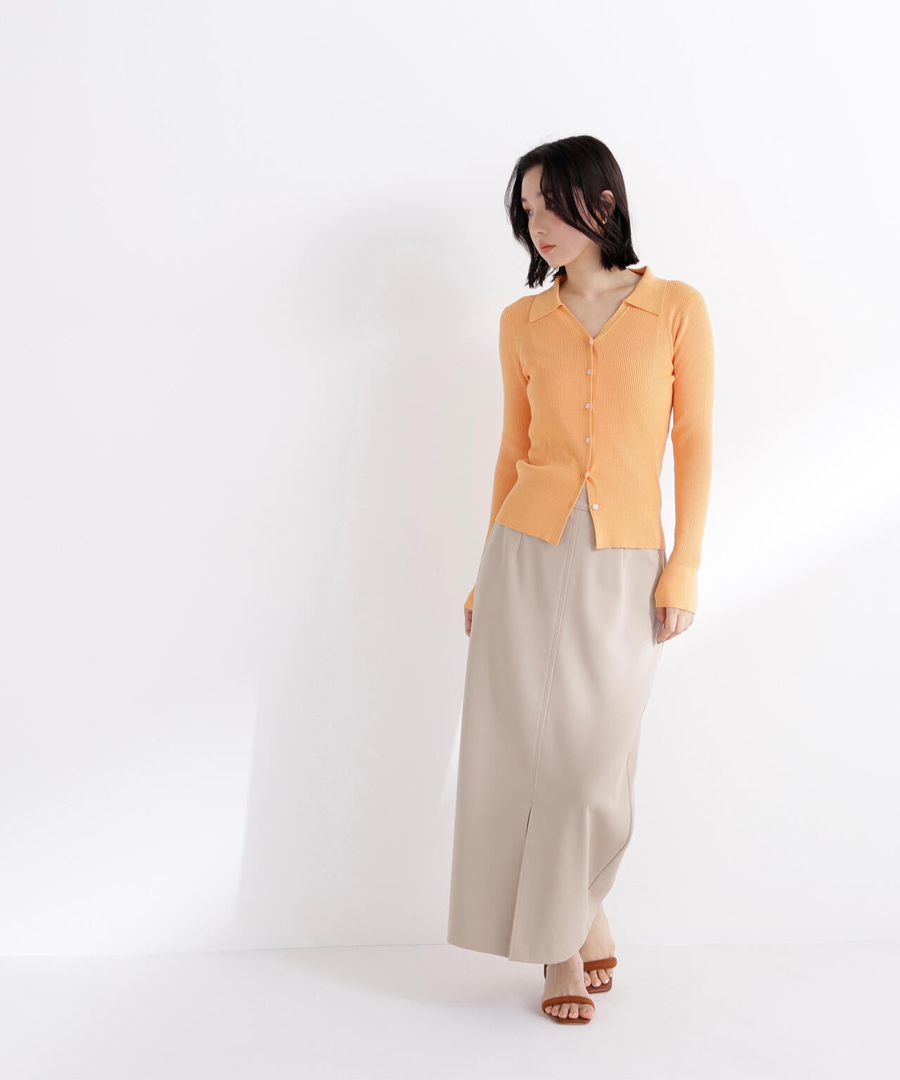 ストレッチカルゼシリーズ ナロースカート