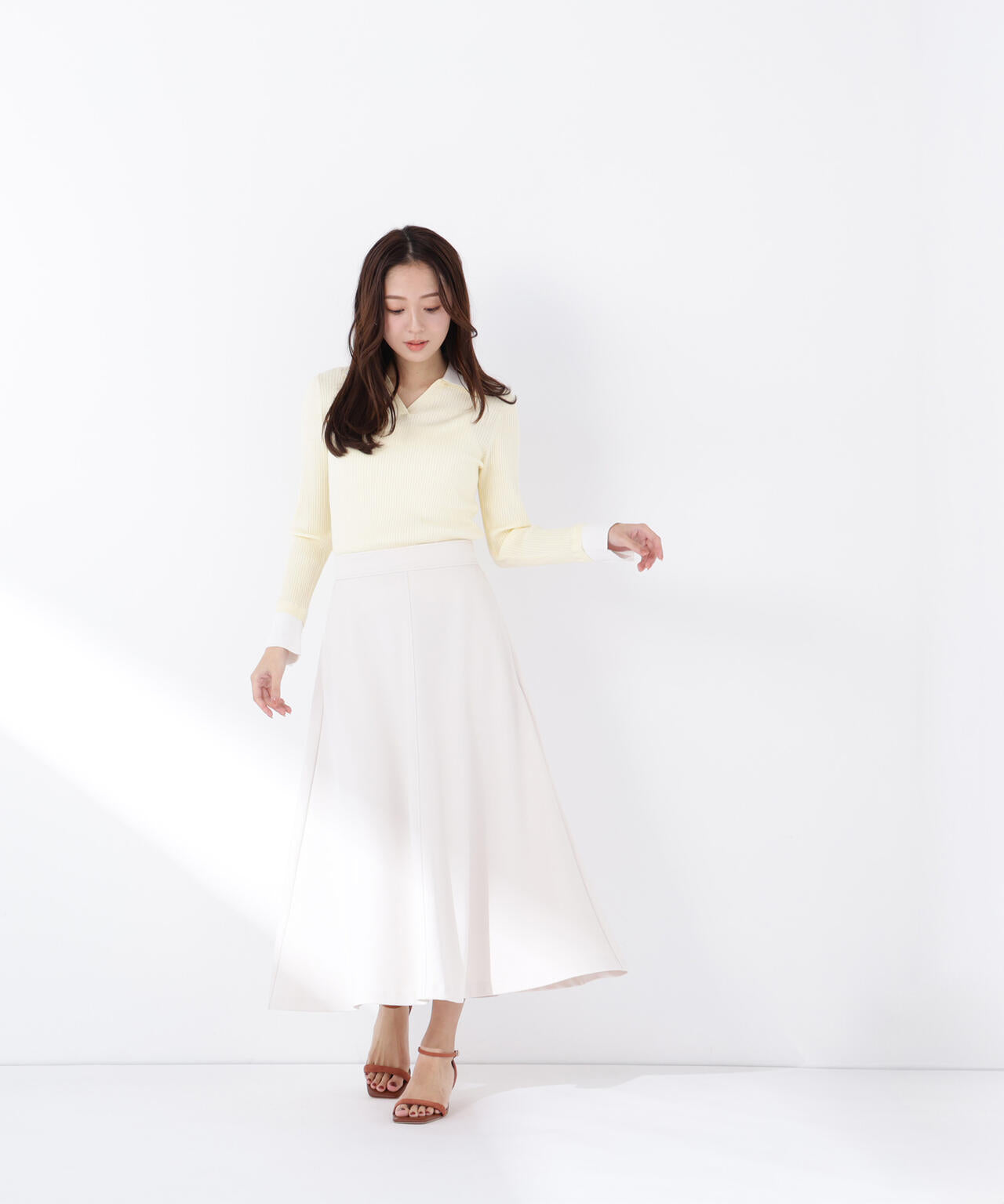 ストレッチカルゼシリーズ フレアスカート
