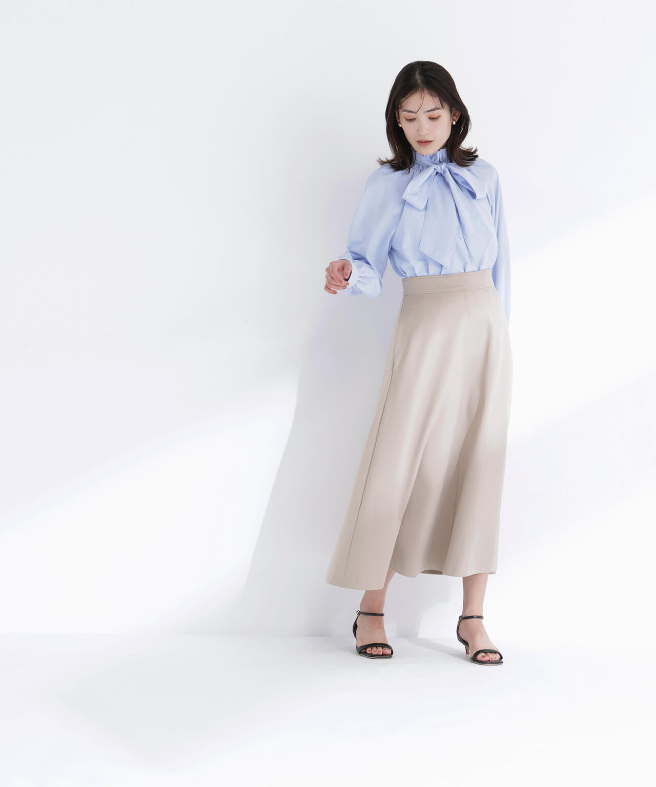 ストレッチカルゼシリーズ フレアスカート