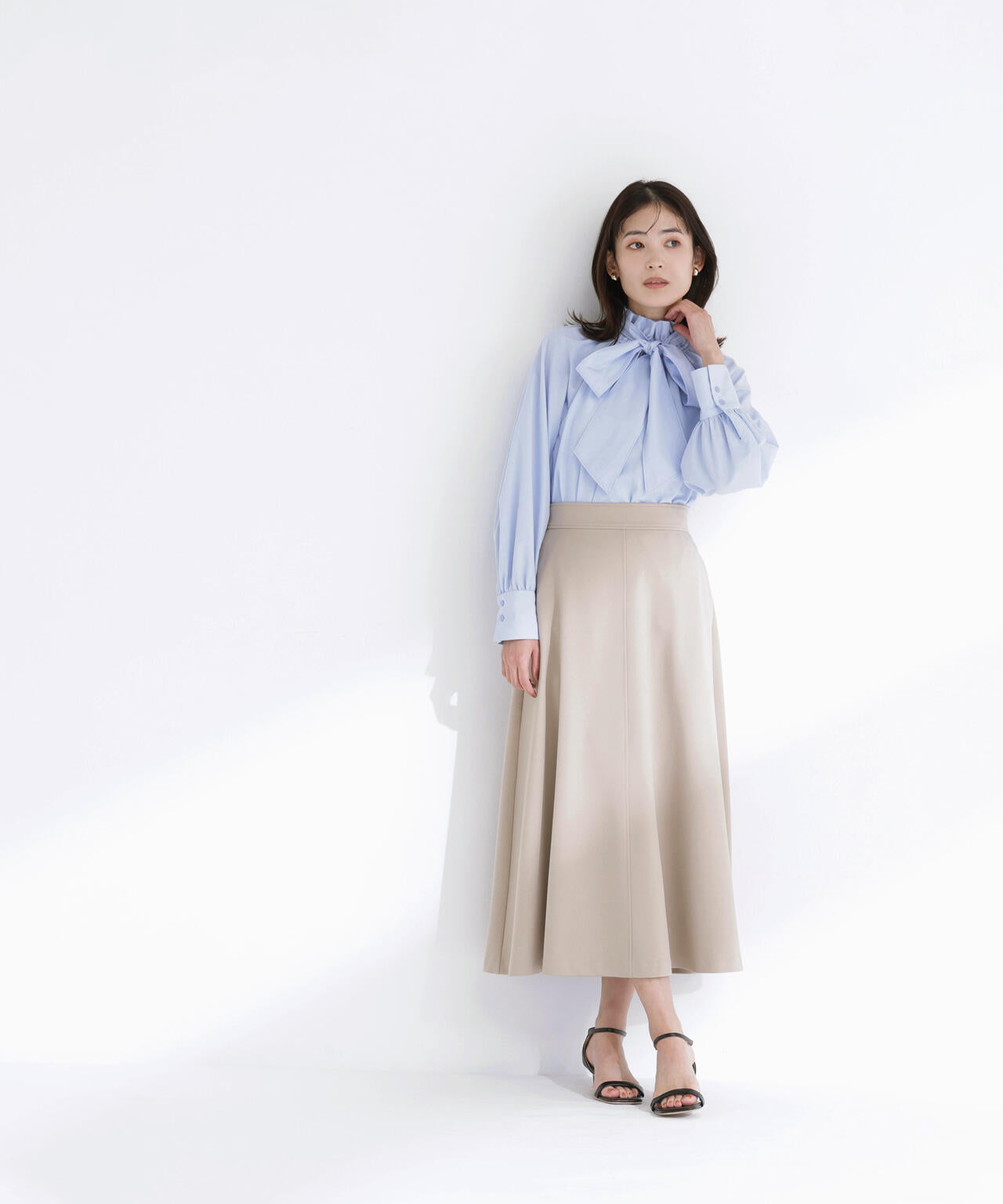 ストレッチカルゼシリーズ フレアスカート