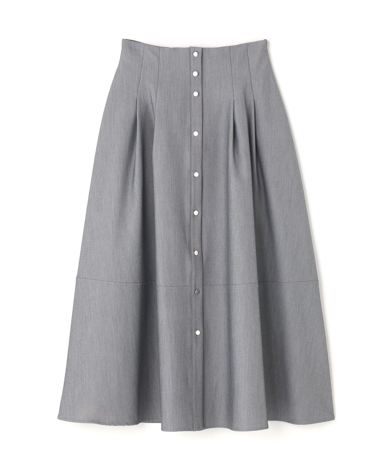 フロントボタンフレアスカート