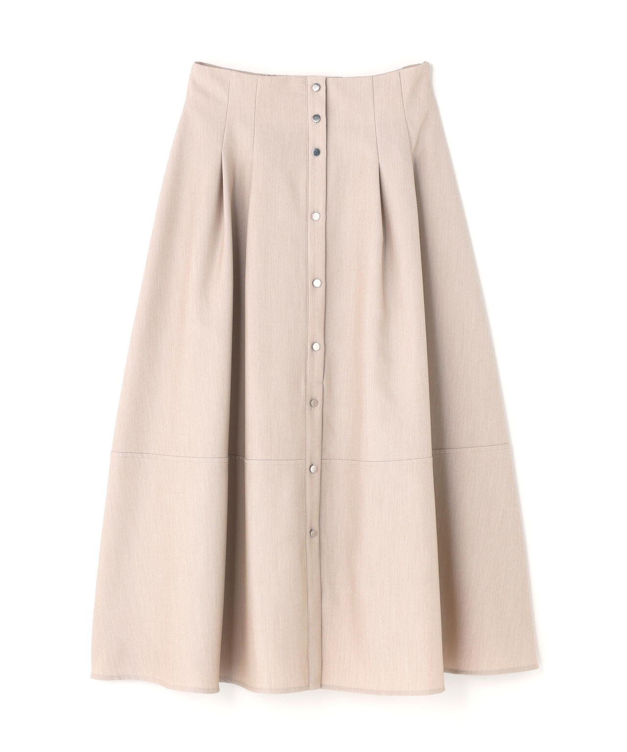 フロントボタンフレアスカート