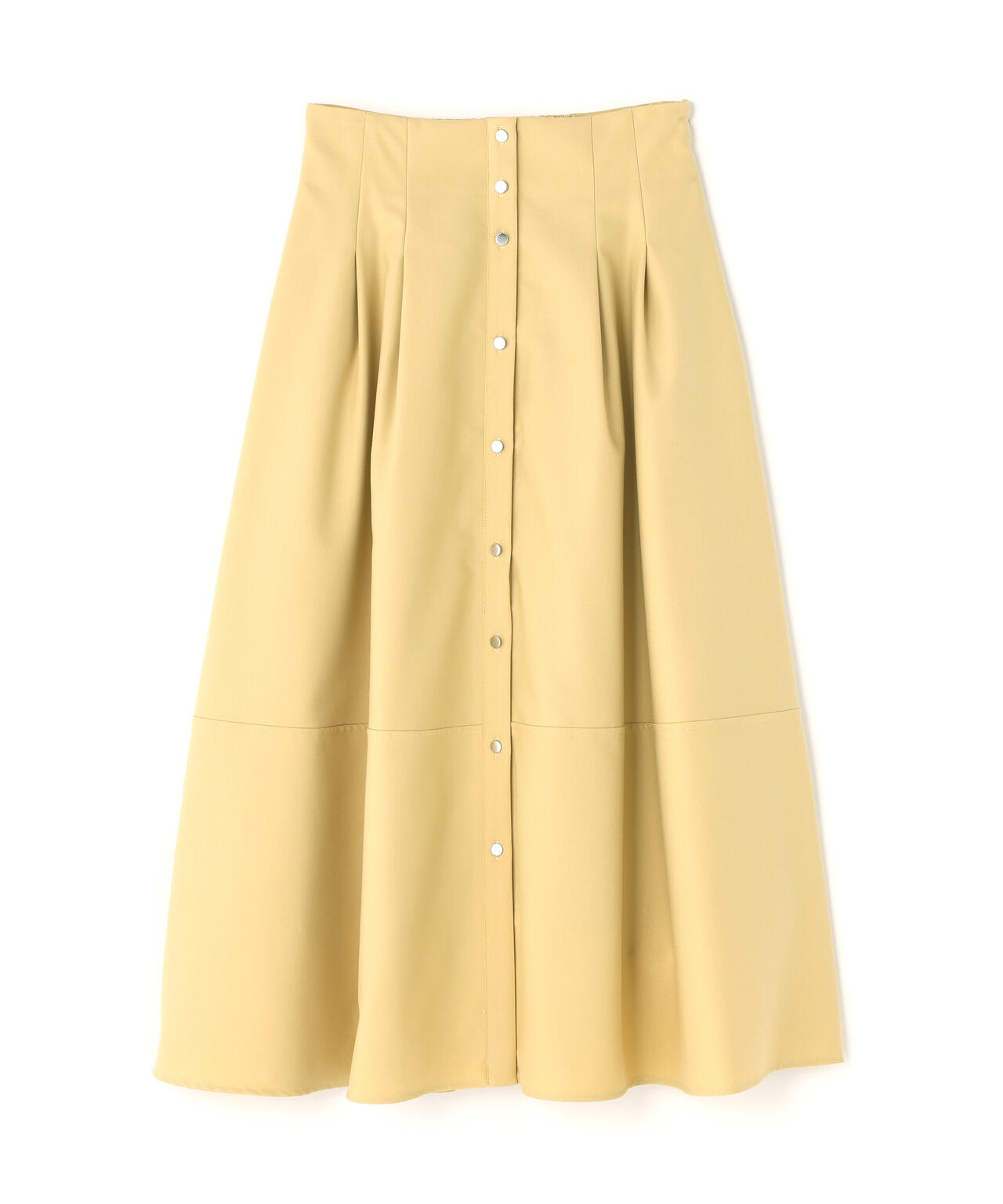 フロントボタンフレアスカート