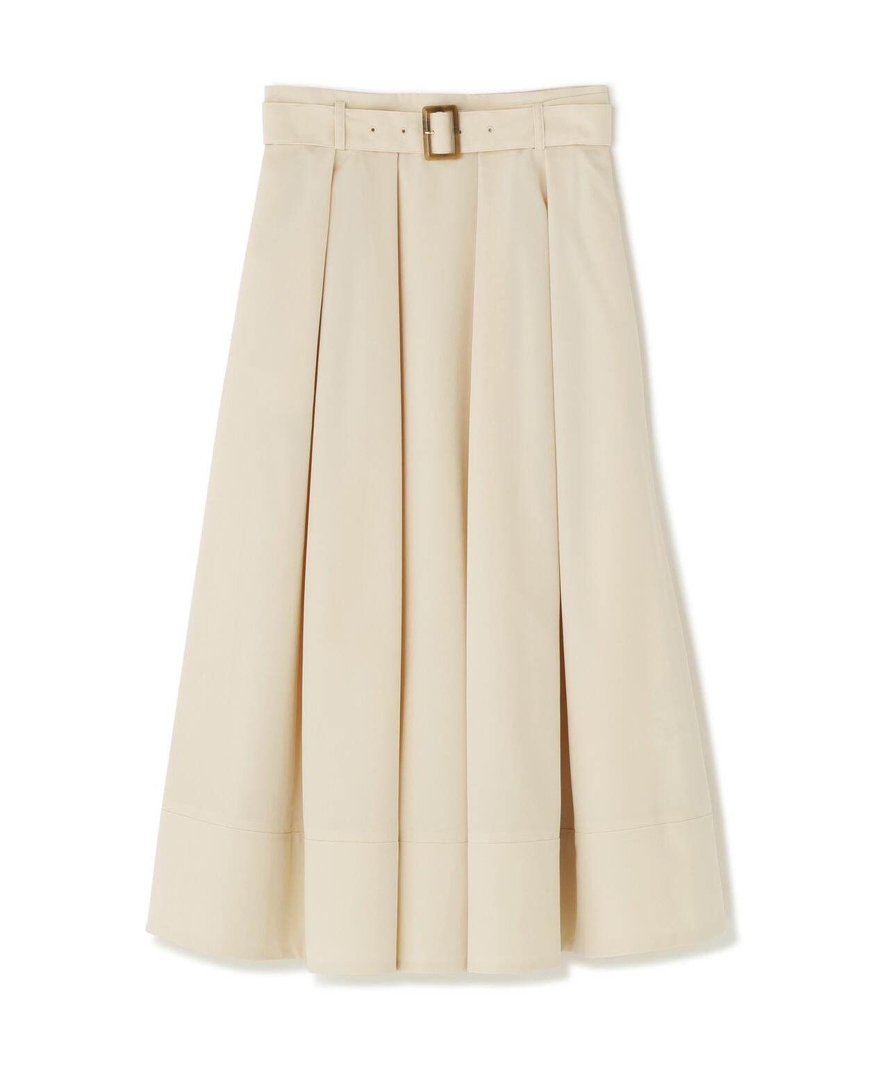 ベルテッドタックフレアスカート