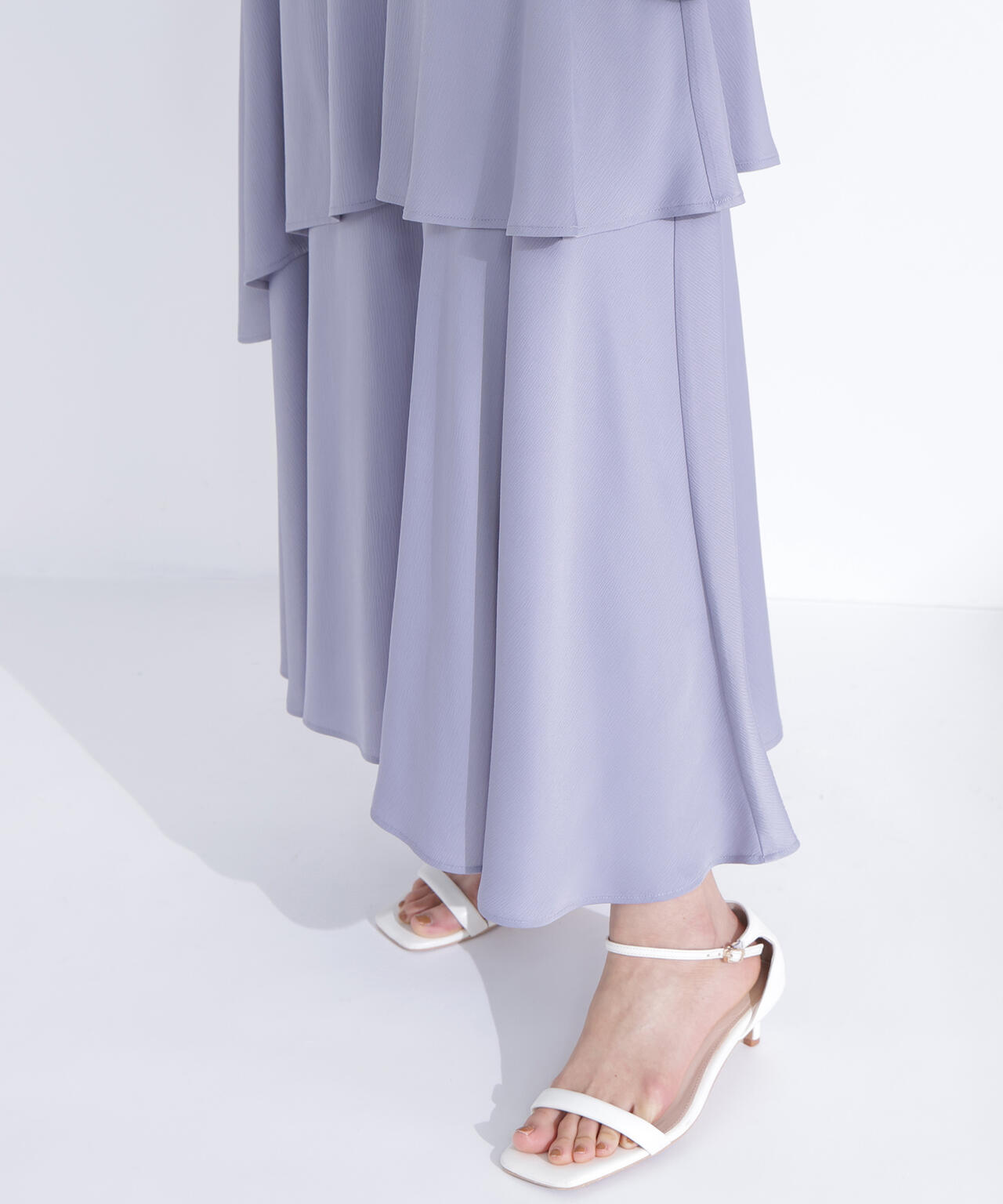 アシンメトリーティアードスカート