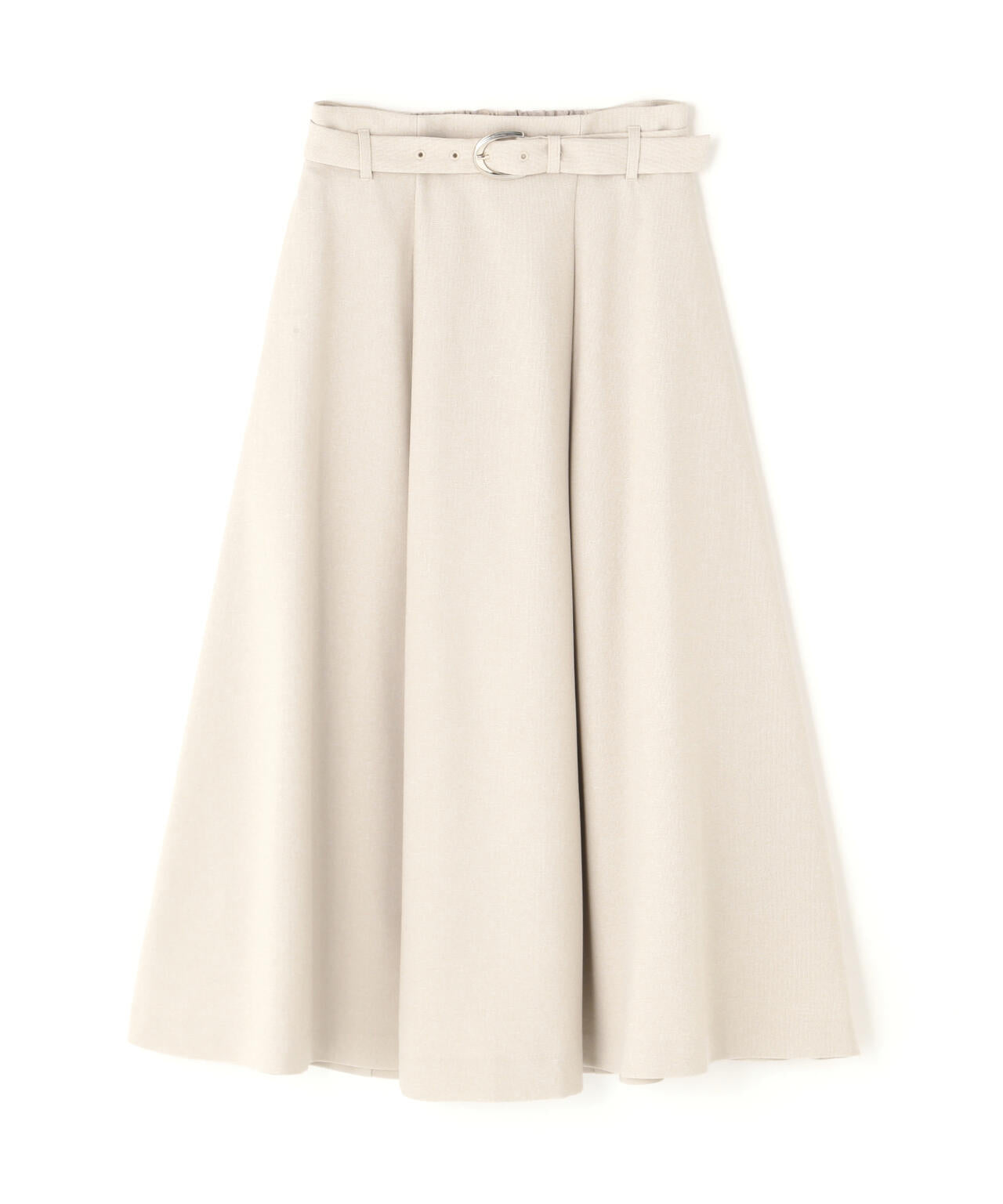メタルバックルフレアスカート