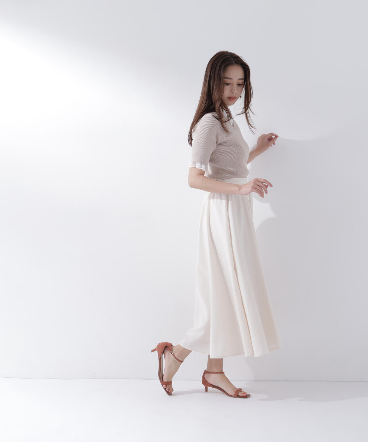 <sweet掲載><ちょうど、いい服>ふんわり春風フレアスカート