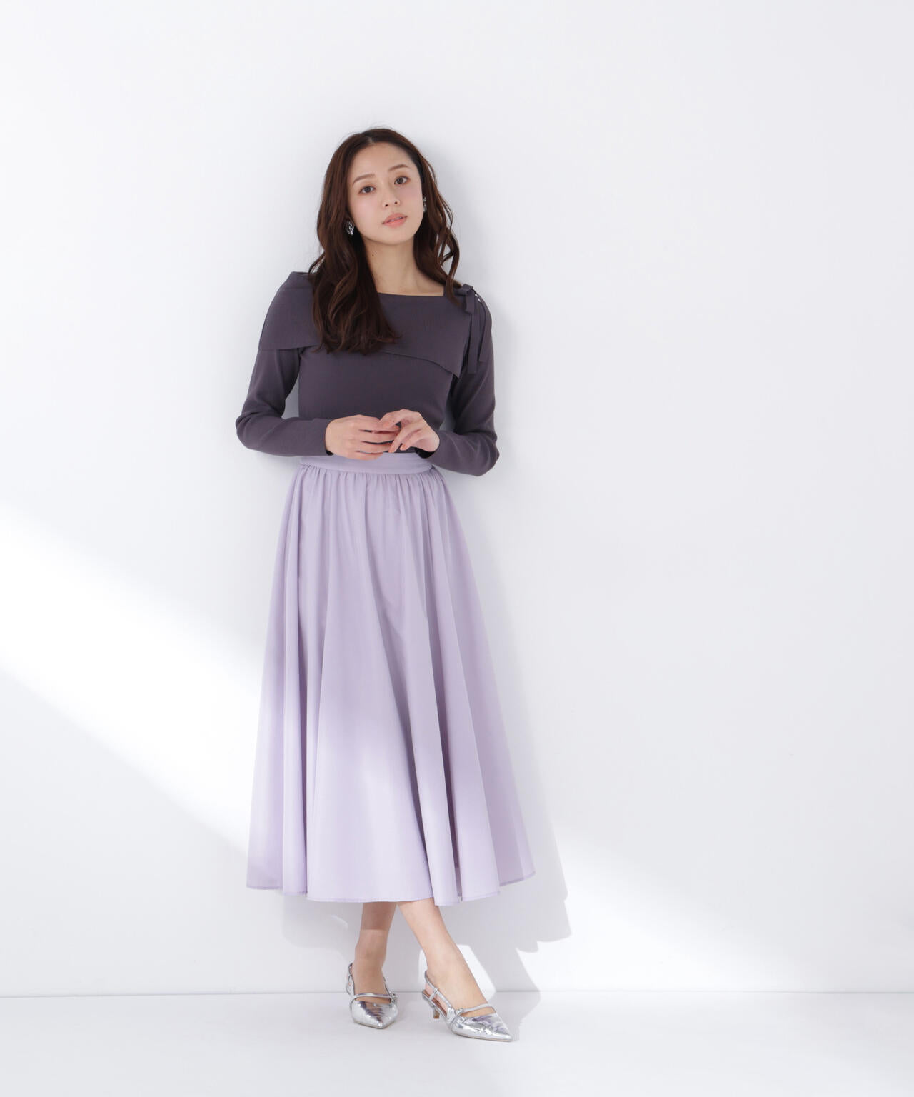 <sweet掲載><ちょうど、いい服>ふんわり春風フレアスカート
