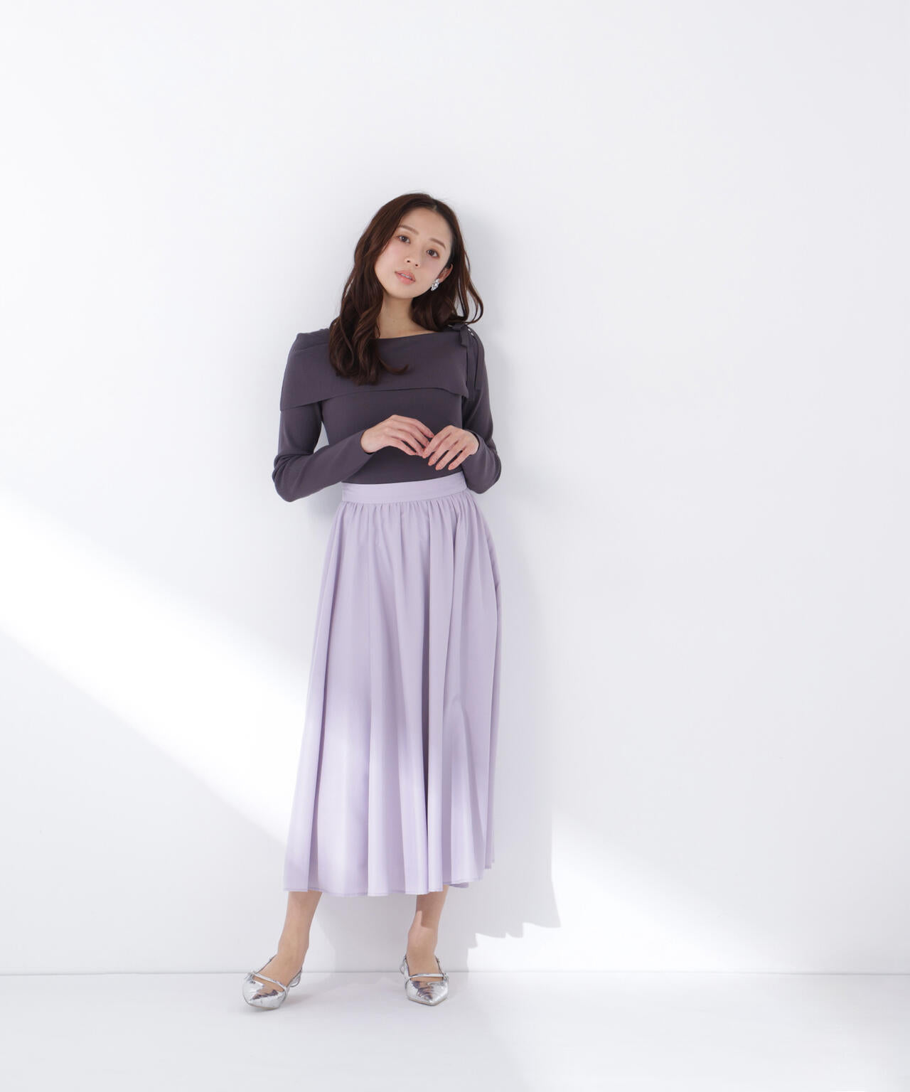<sweet掲載><ちょうど、いい服>ふんわり春風フレアスカート