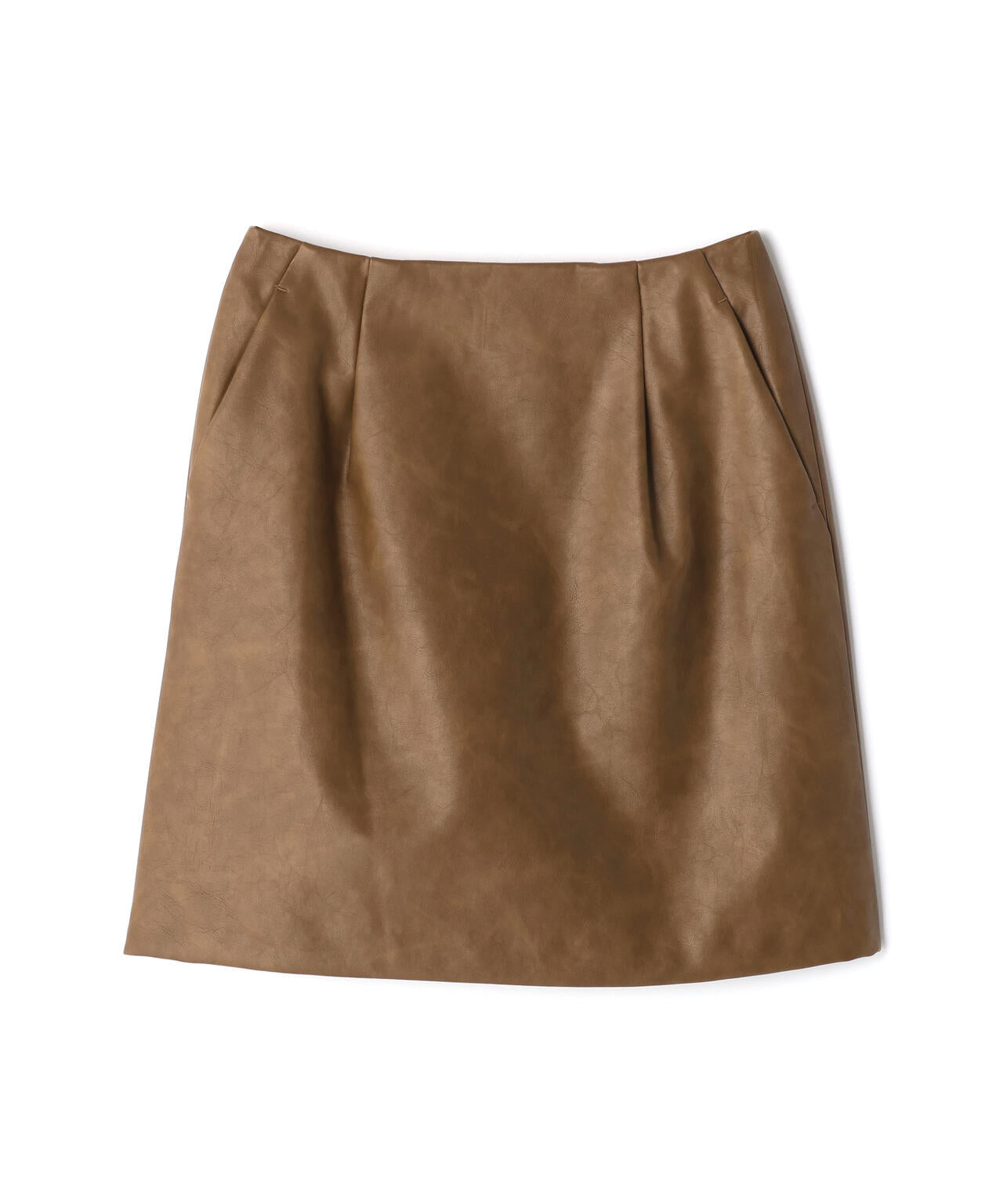 フェイクレザーミニスカート