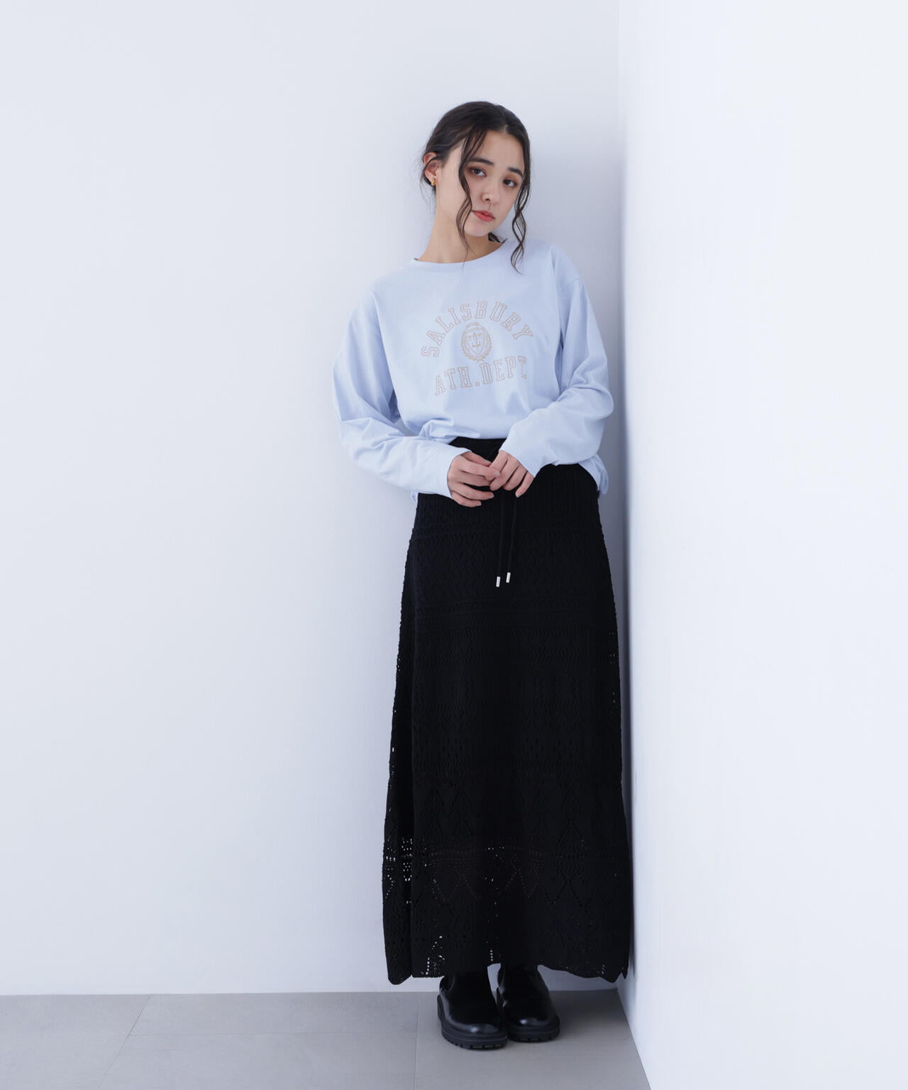 カギアミ風ニットスカート