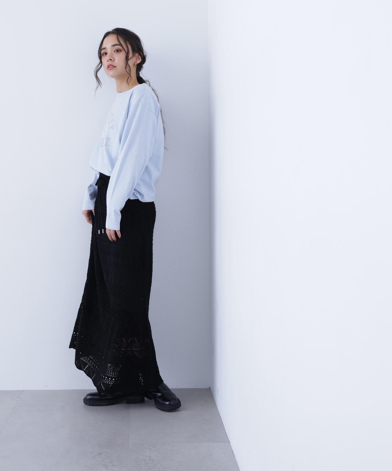 カギアミ風ニットスカート