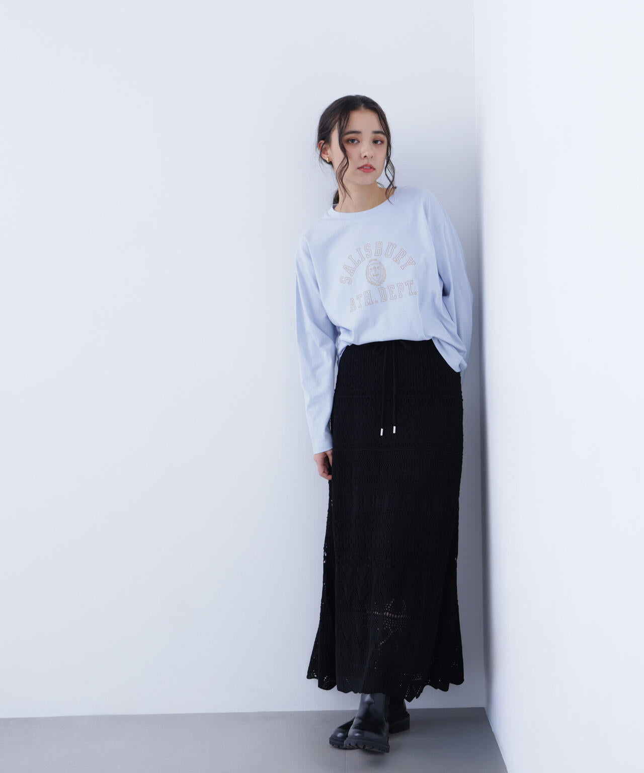 カギアミ風ニットスカート