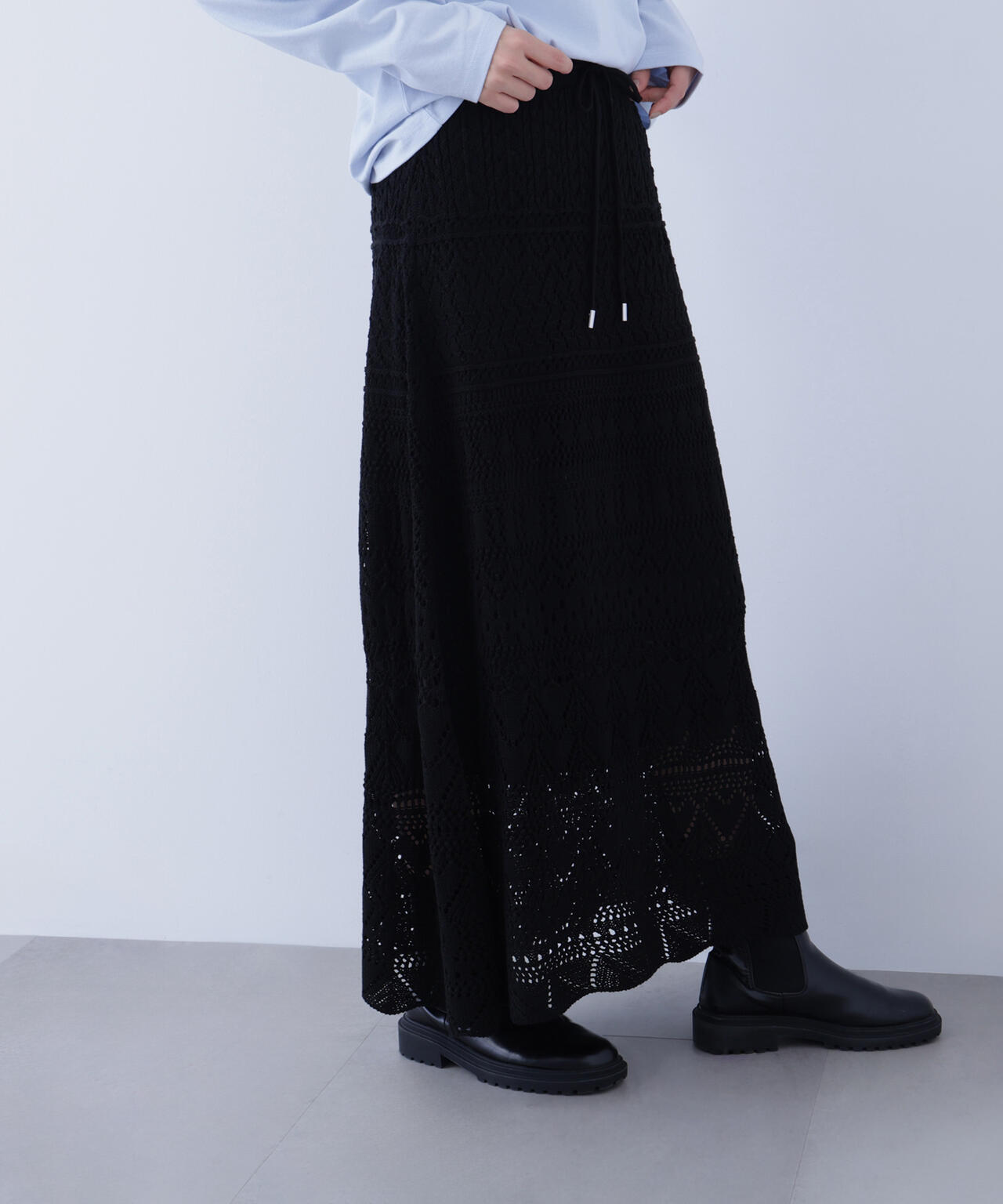 カギアミ風ニットスカート