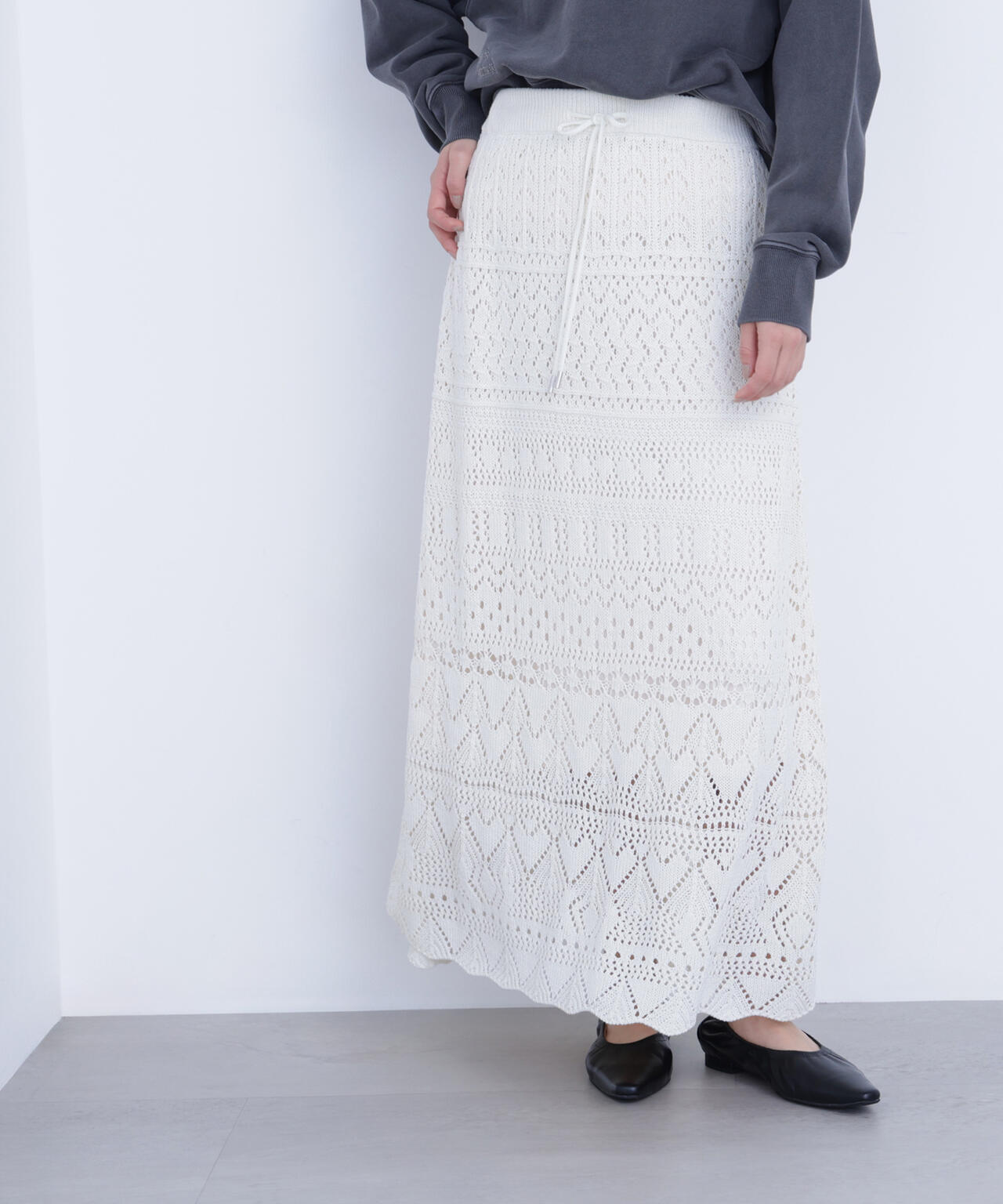 カギアミ風ニットスカート