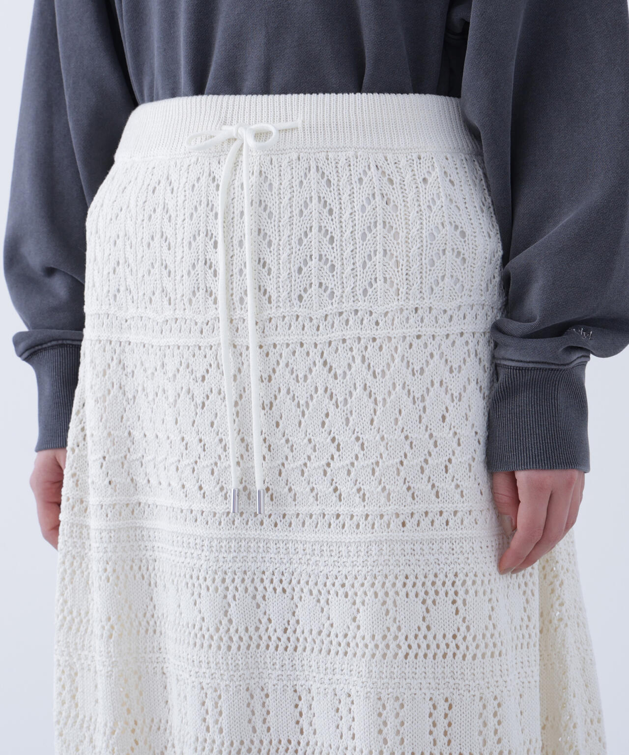 カギアミ風ニットスカート