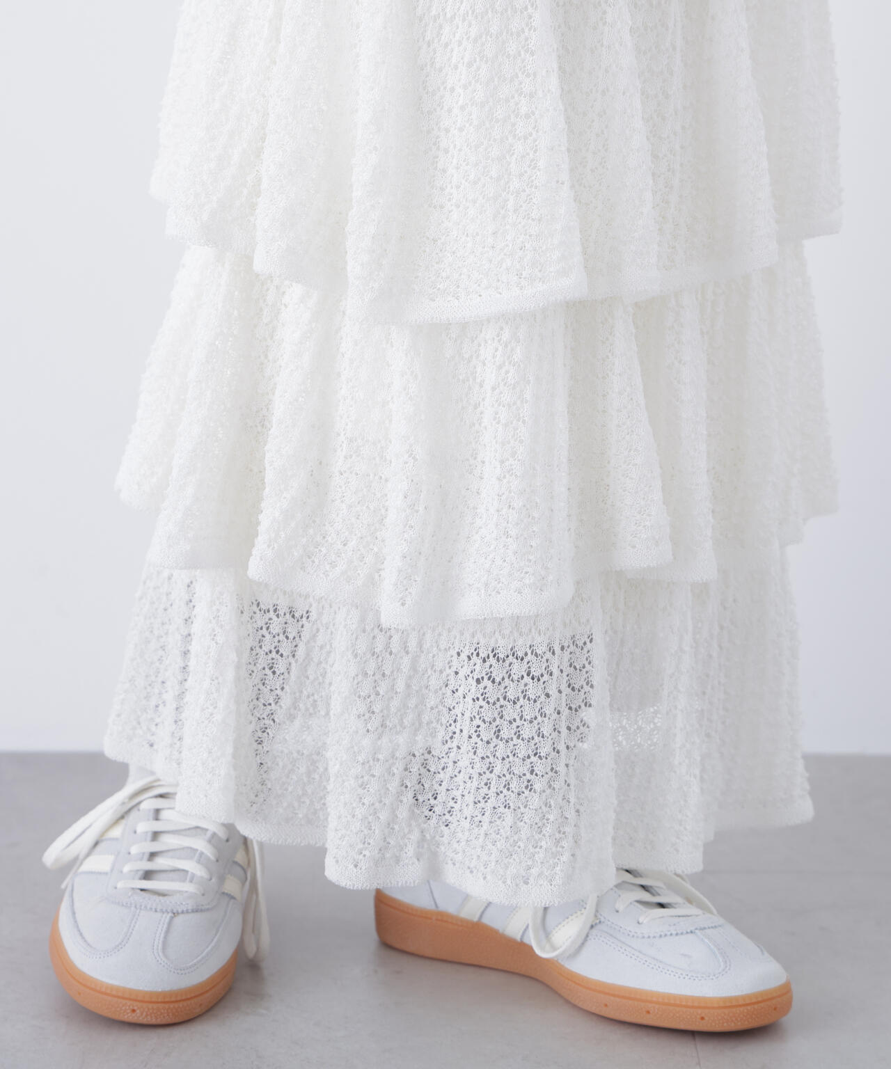 ティアードニットスカート