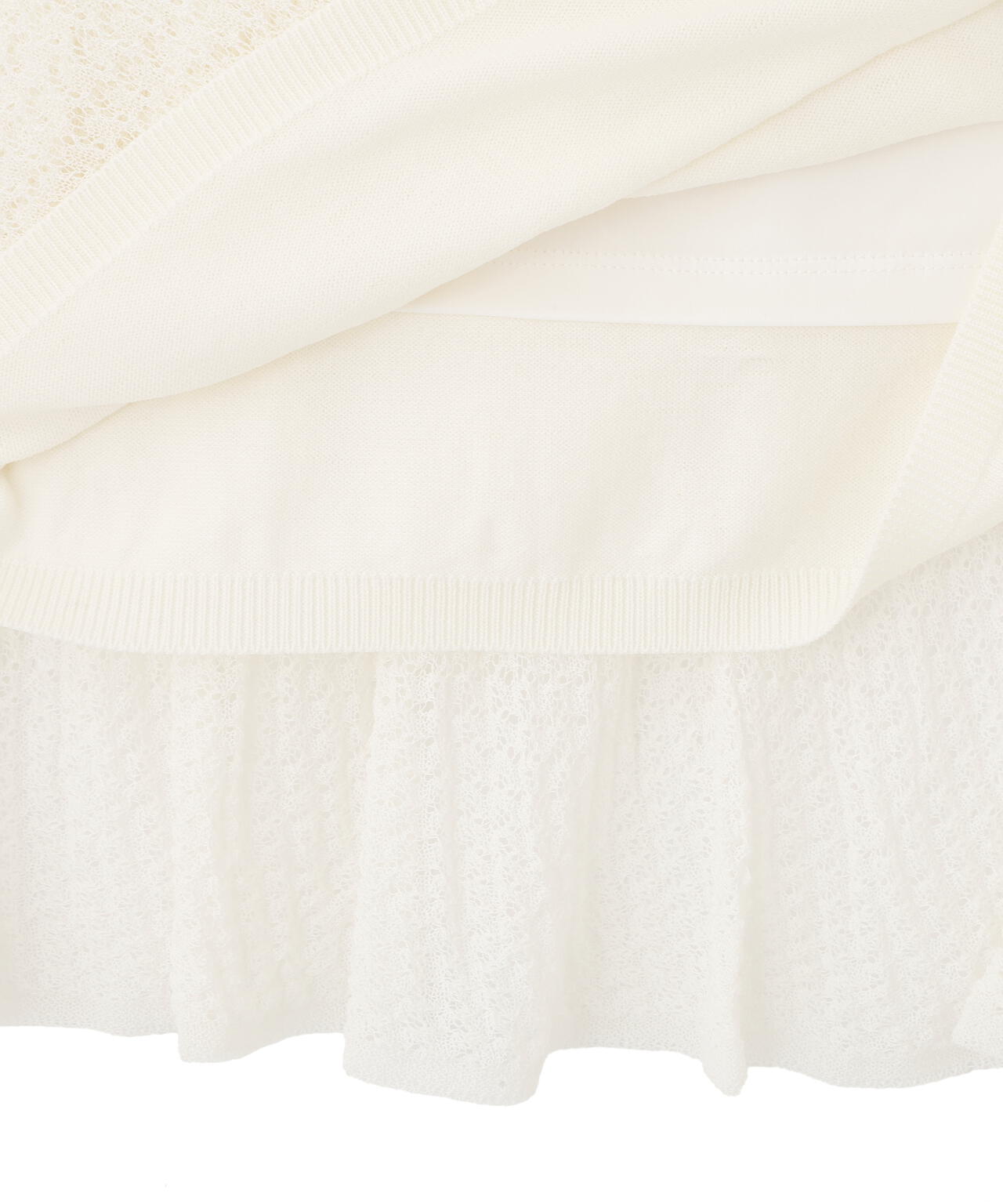 ティアードニットスカート