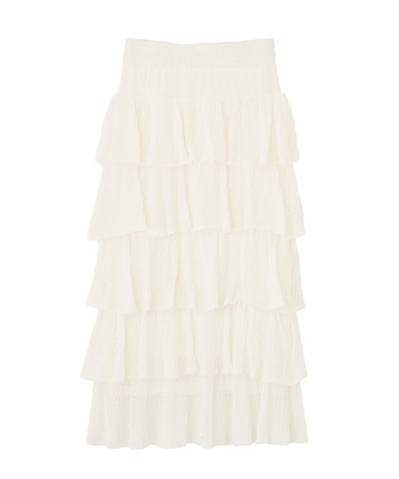 ティアードニットスカート