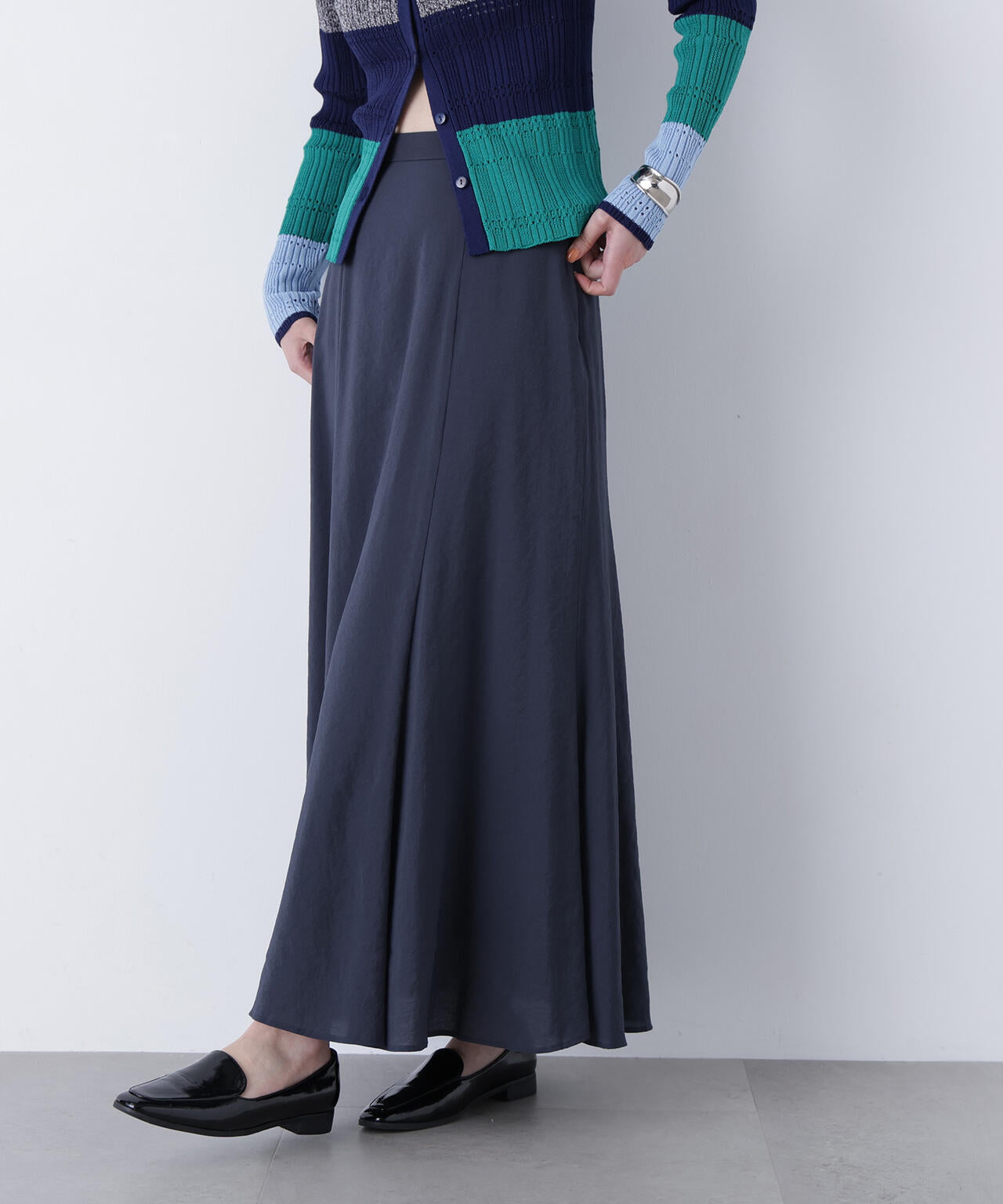 リネンライクナロースカート