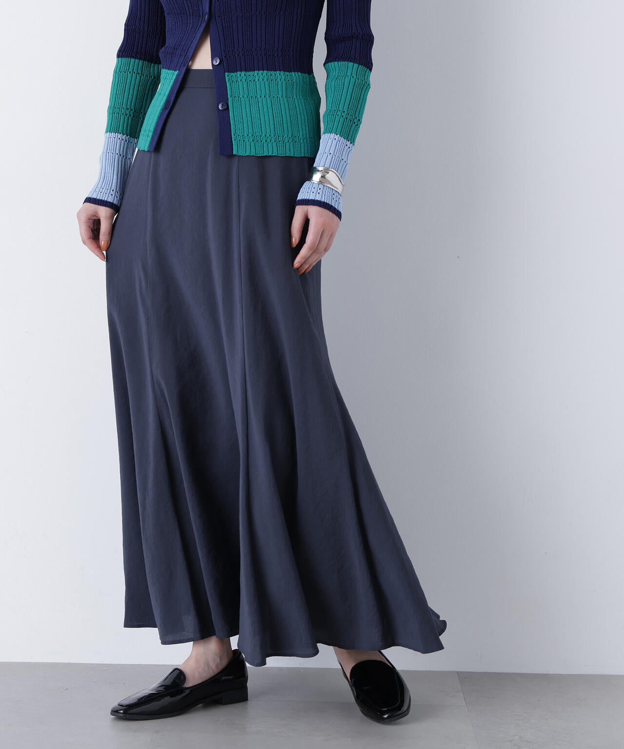 リネンライクナロースカート