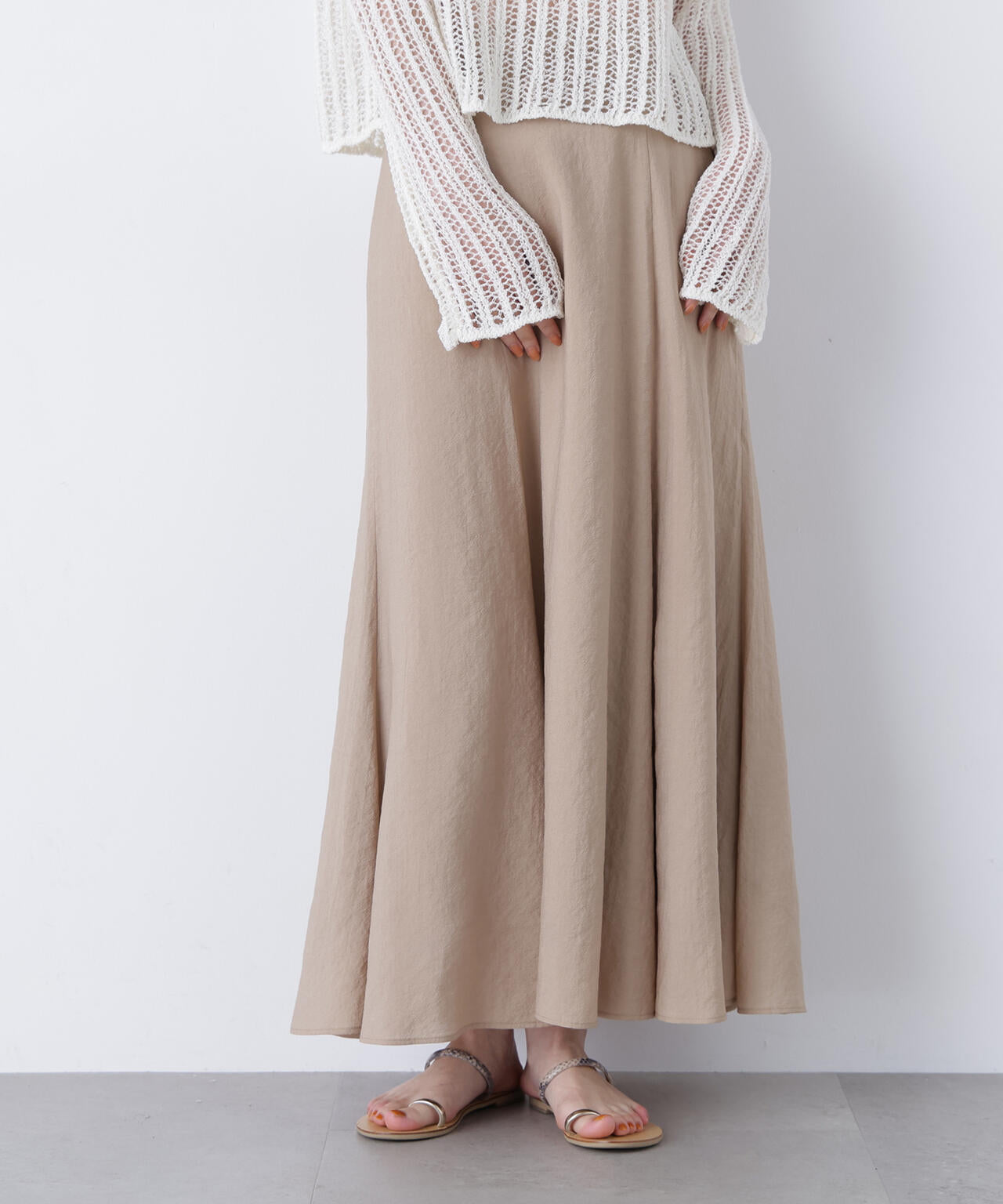 リネンライクナロースカート