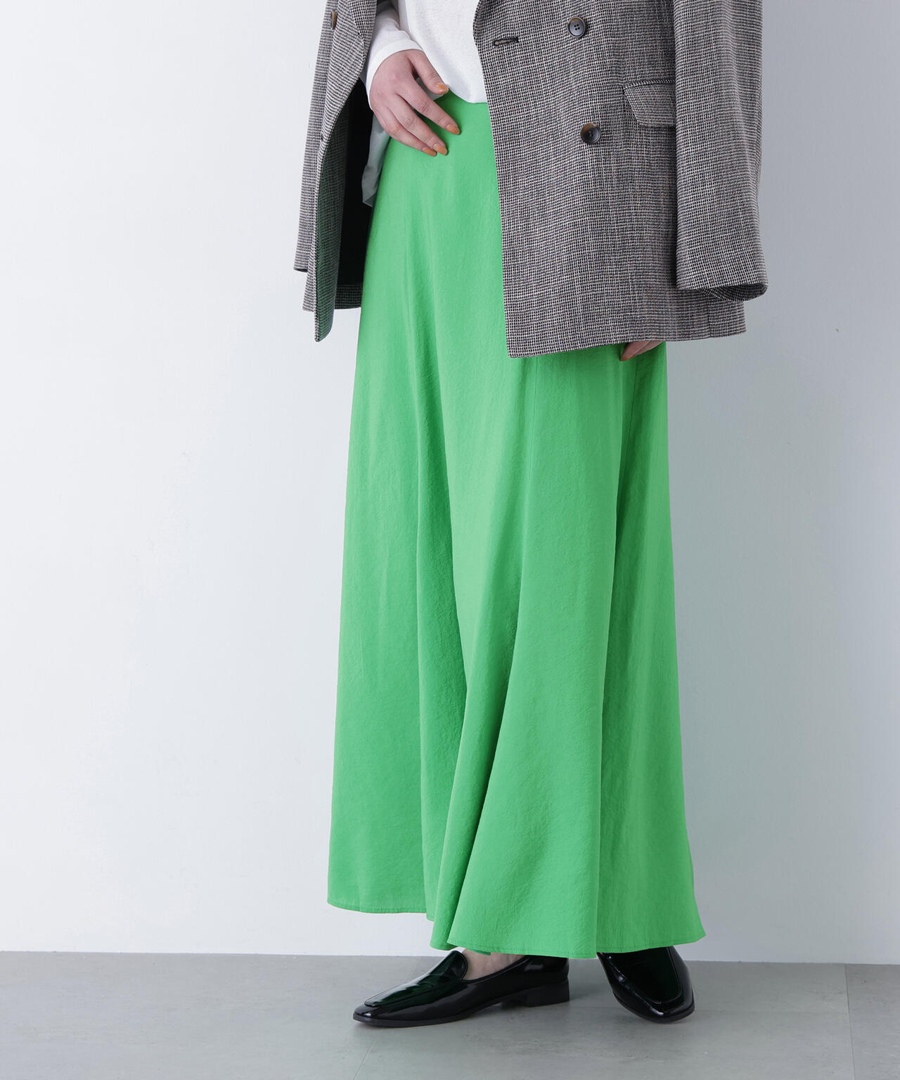 リネンライクナロースカート