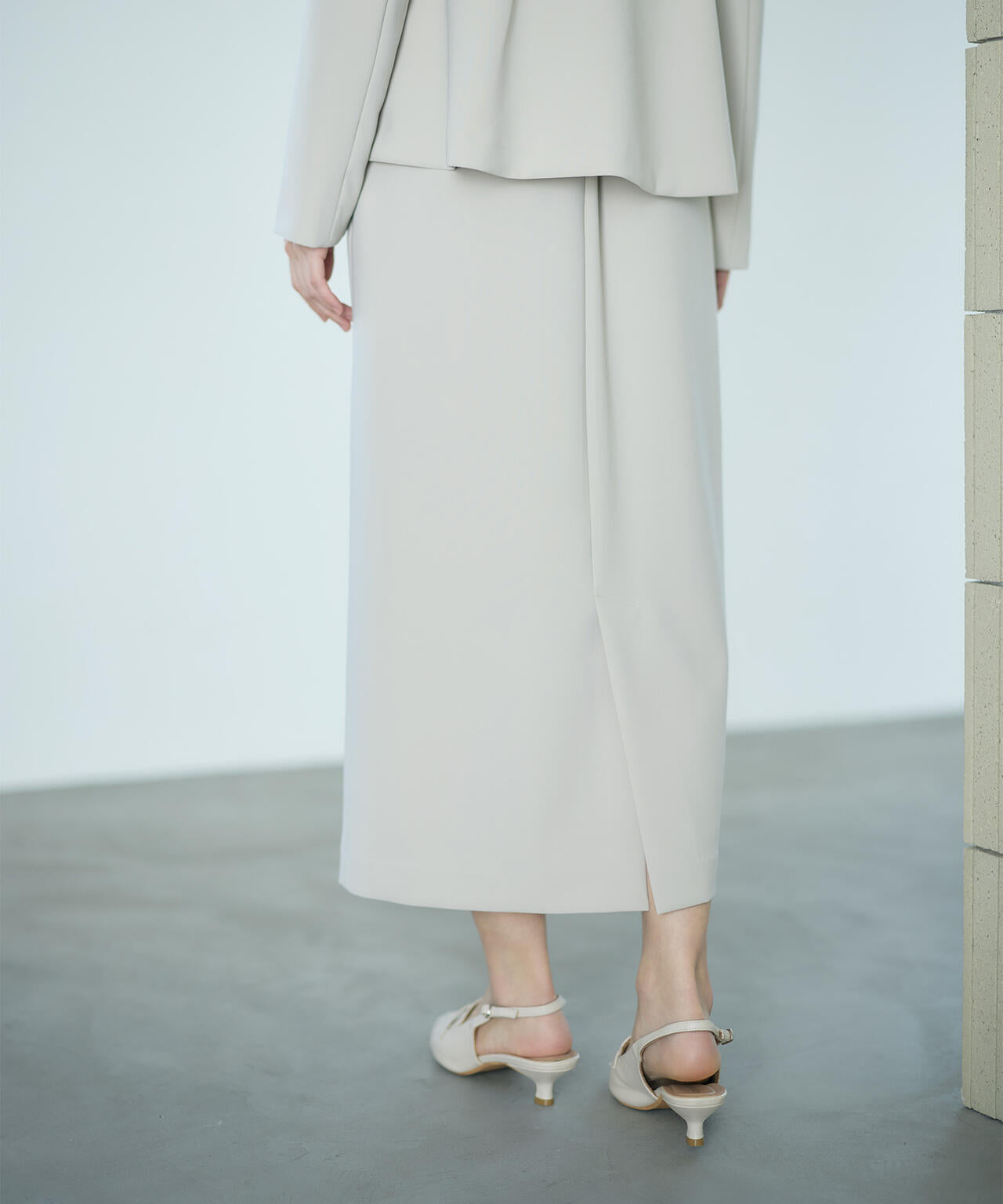 【365ユーティリティ】静電軽減テープ使用洗えてシワになりづらいスカートセットアップ