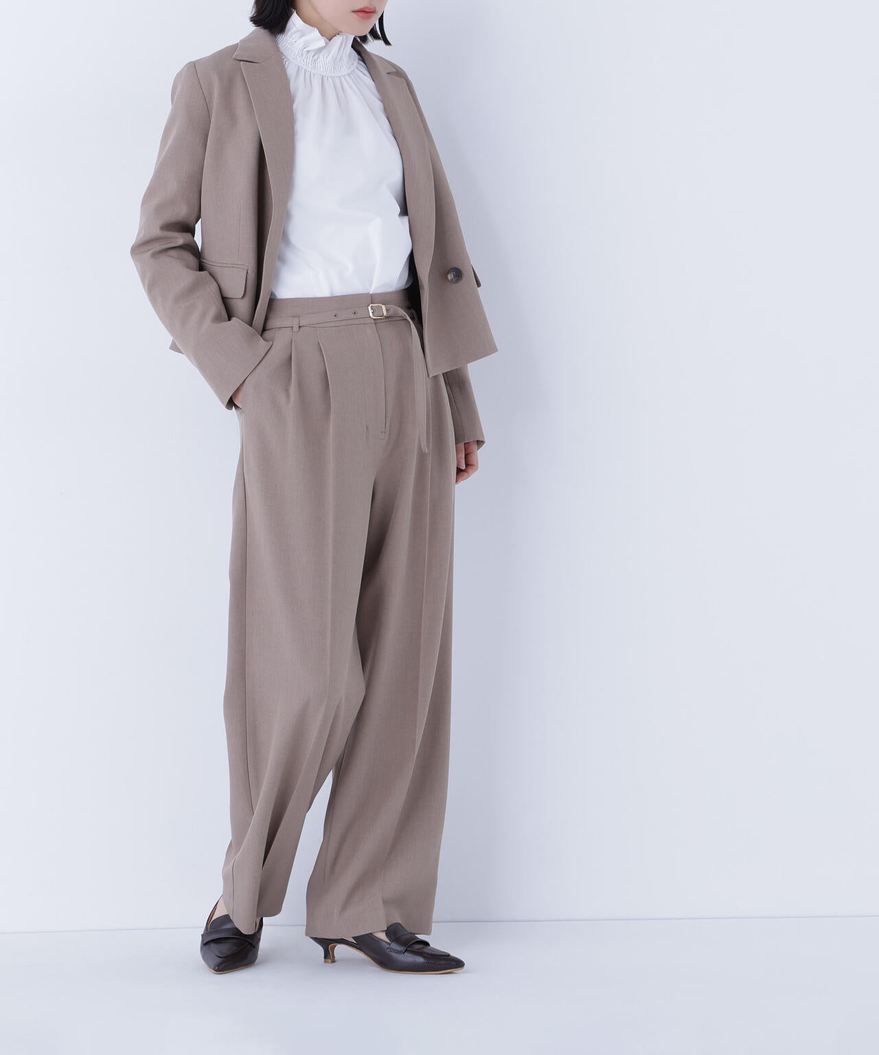 クラッシー SETUP ツータックパンツ