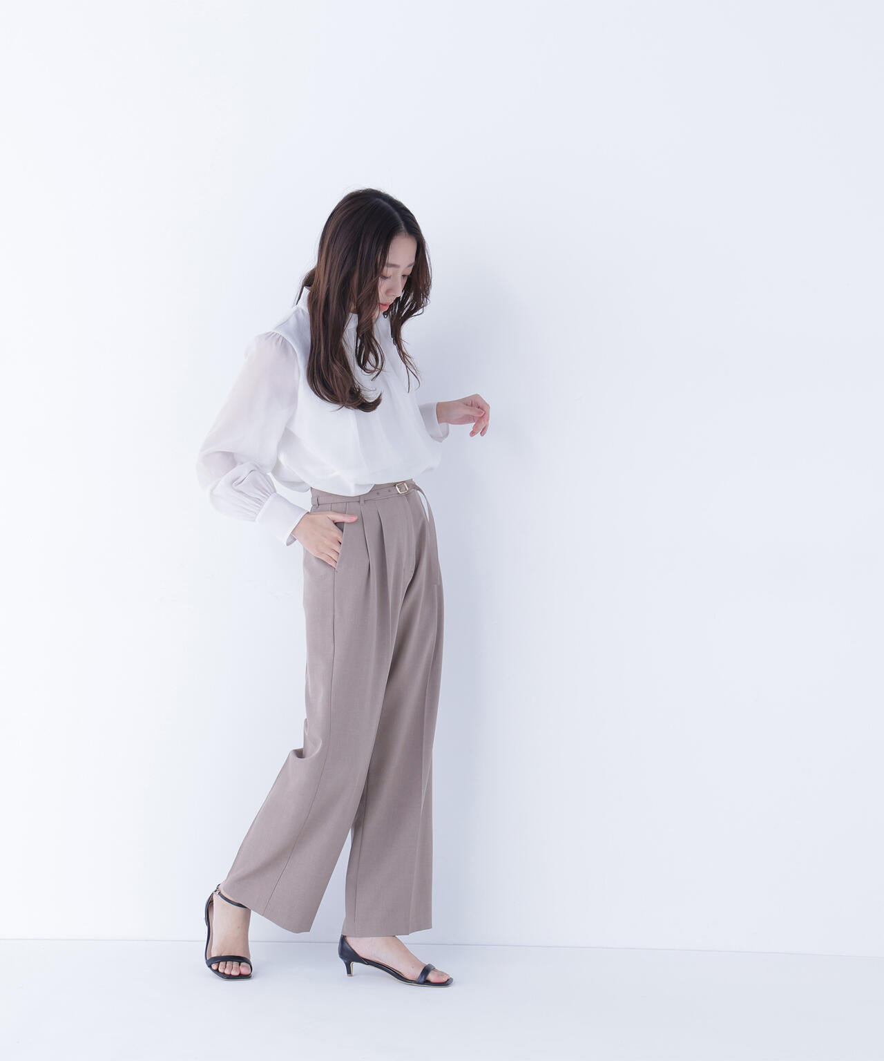 クラッシー SETUP ツータックパンツ