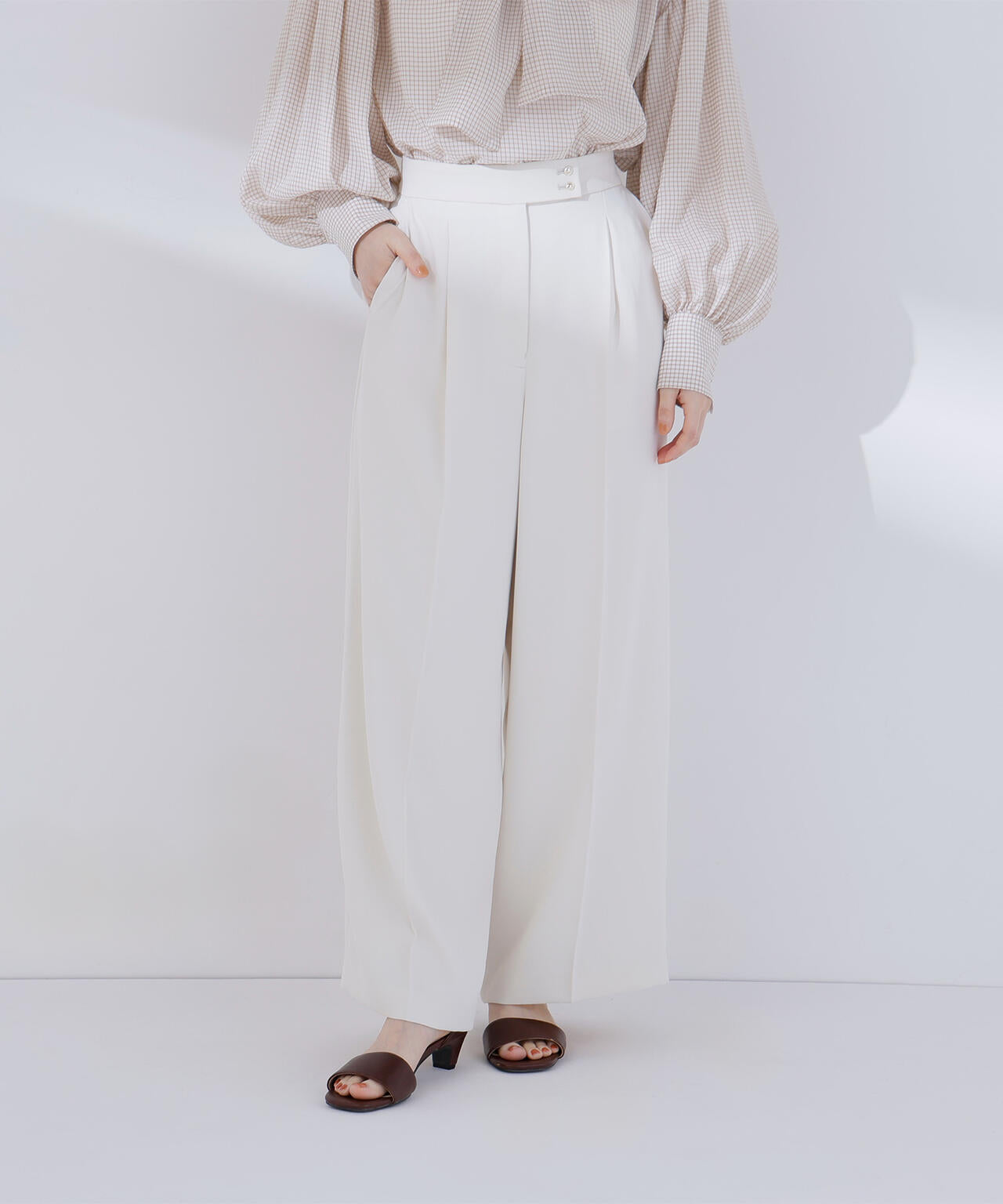 メタルポイントワイドパンツ