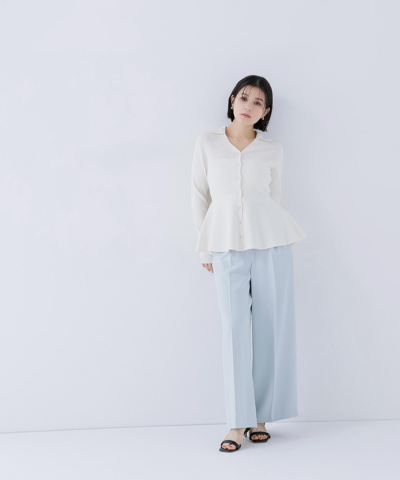 メタルポイントワイドパンツ