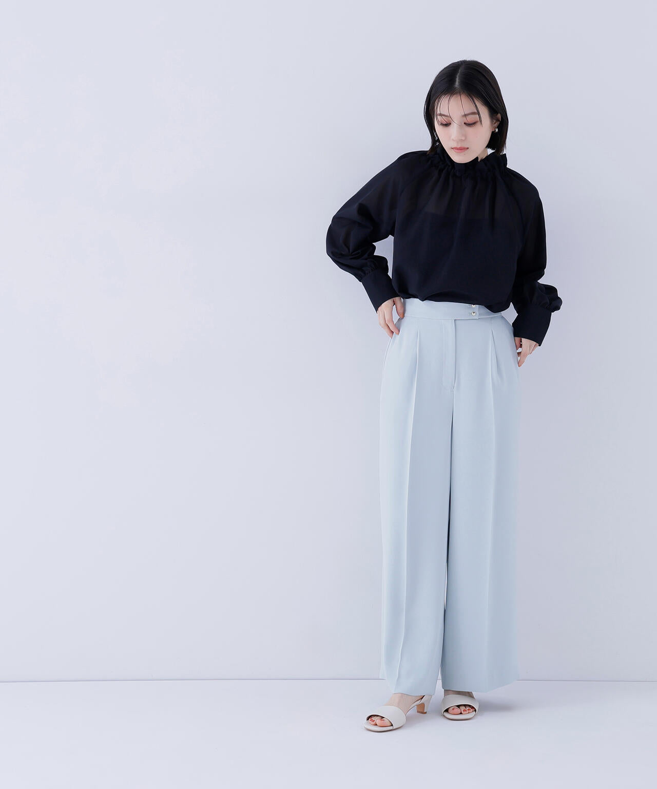 メタルポイントワイドパンツ