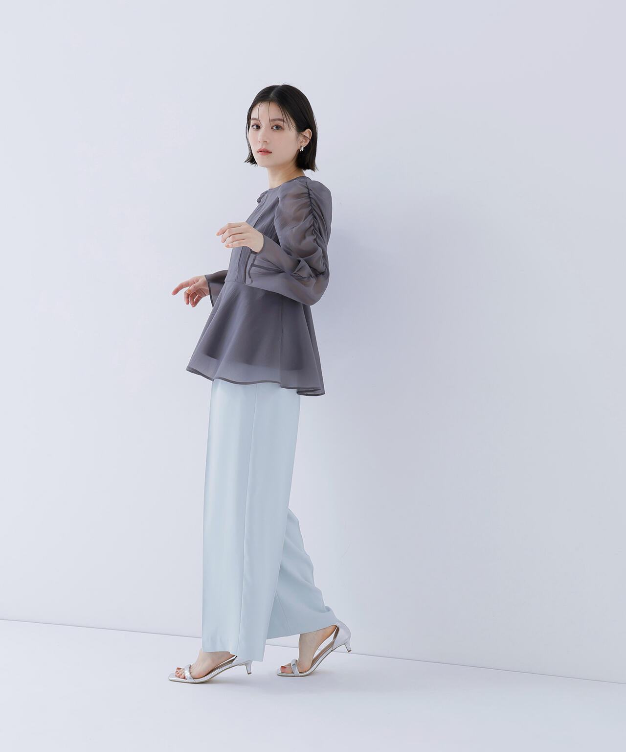 メタルポイントワイドパンツ