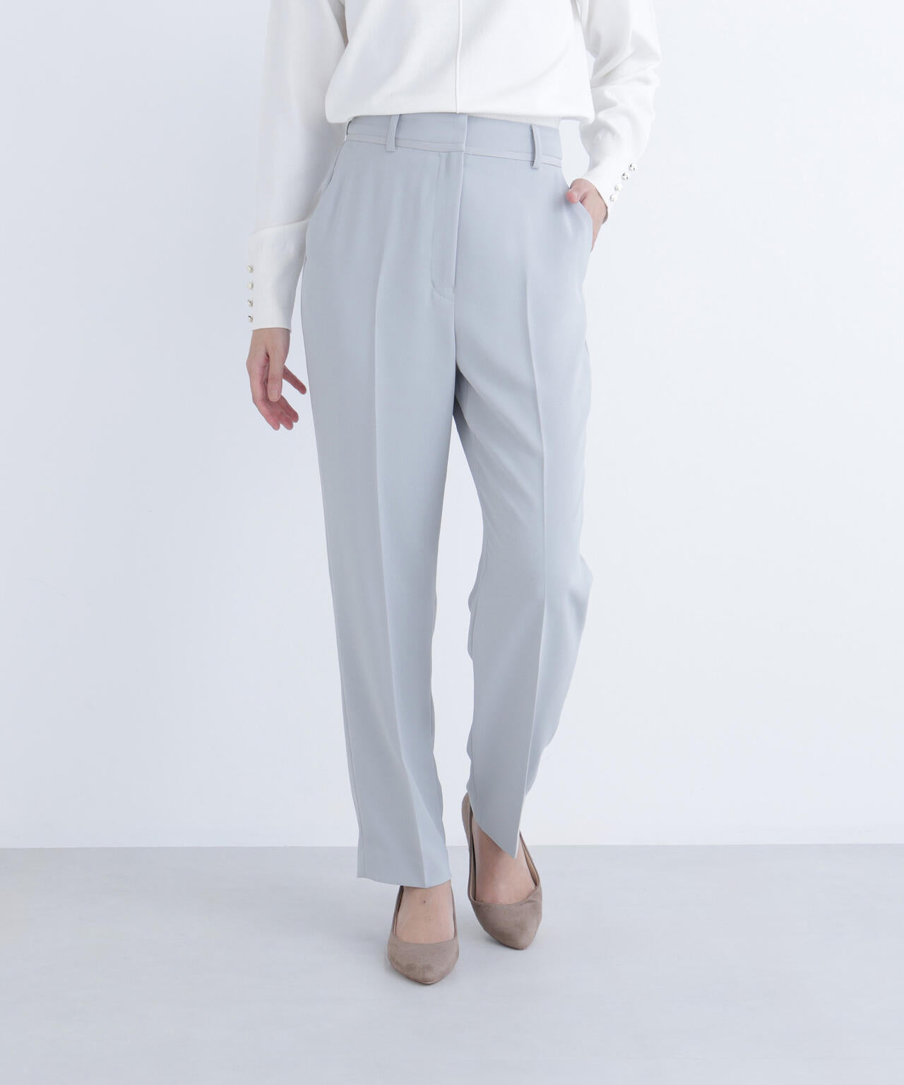 カラーテーパードパンツ