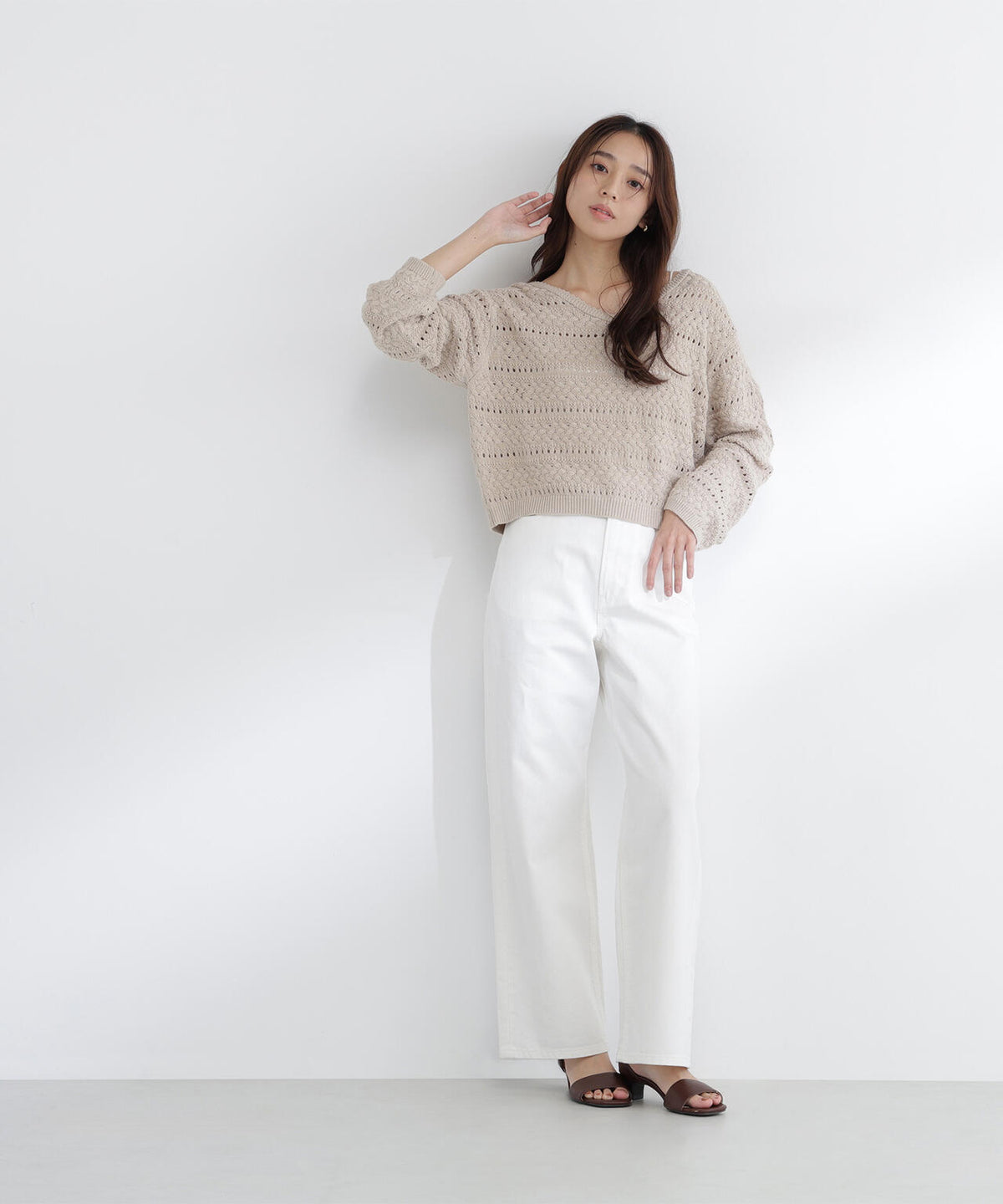 <sweet・Oggi.jp掲載>ワイドストレートデニムパンツ