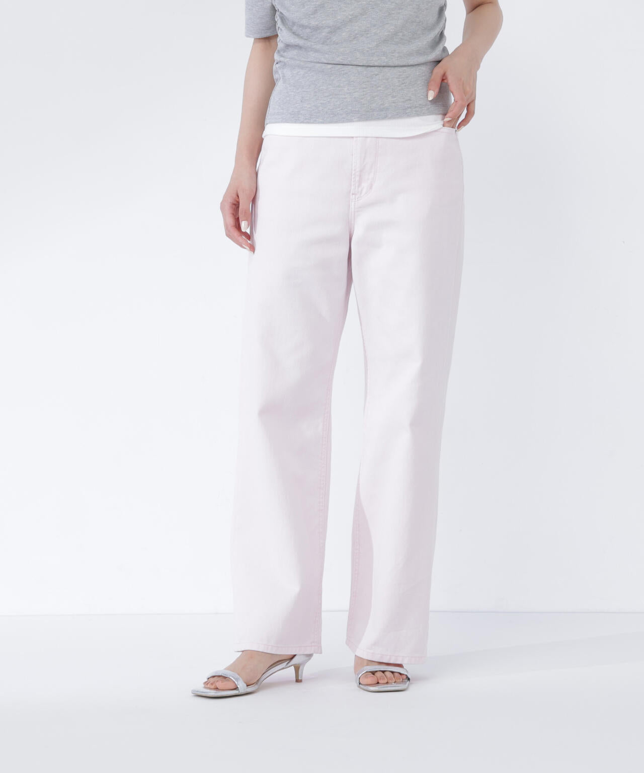 <sweet・Oggi.jp掲載>ワイドストレートデニムパンツ