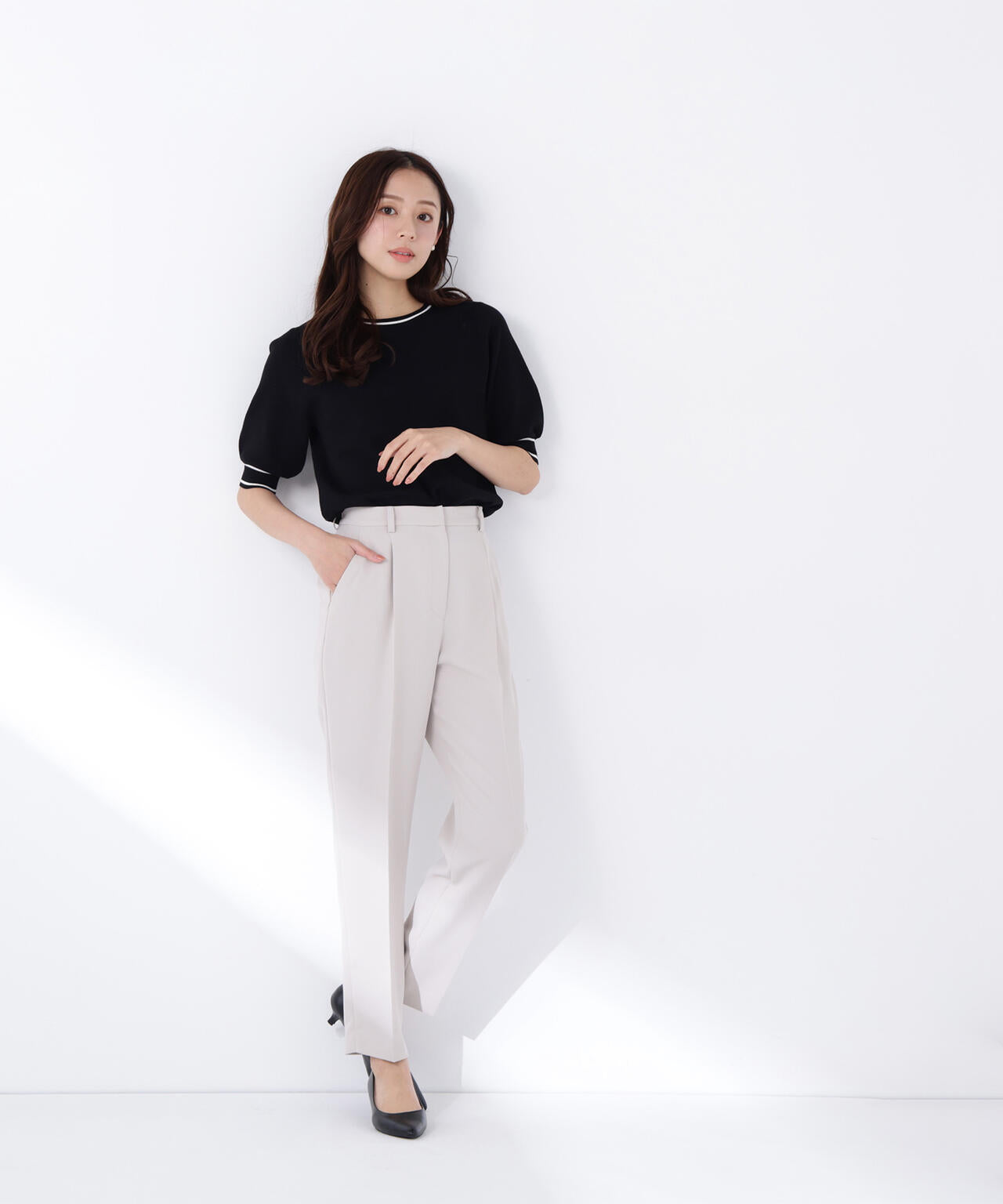 ドビーツイル SETUP テーパードパンツ