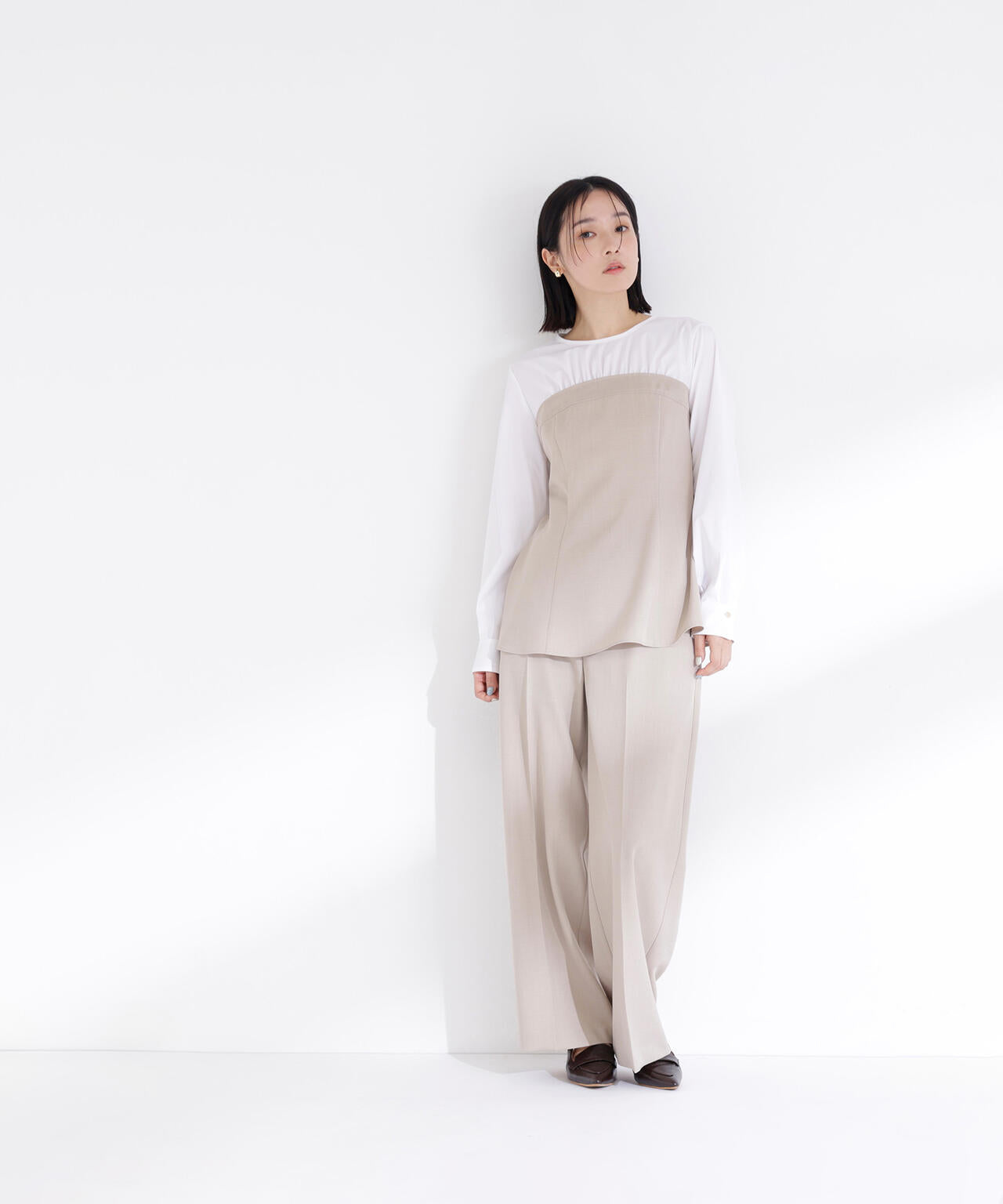 ビスチェドッキングブラウス&パンツ パンツ