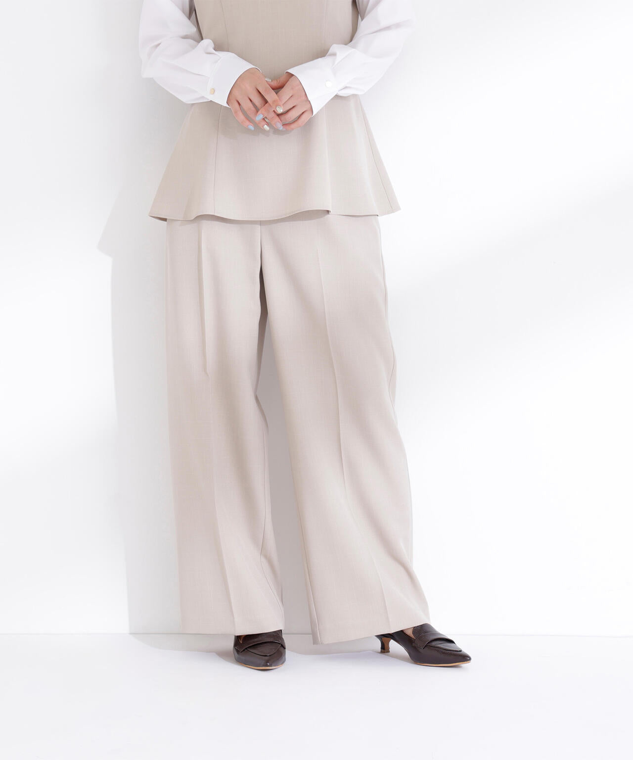 ビスチェドッキングブラウス&パンツ パンツ