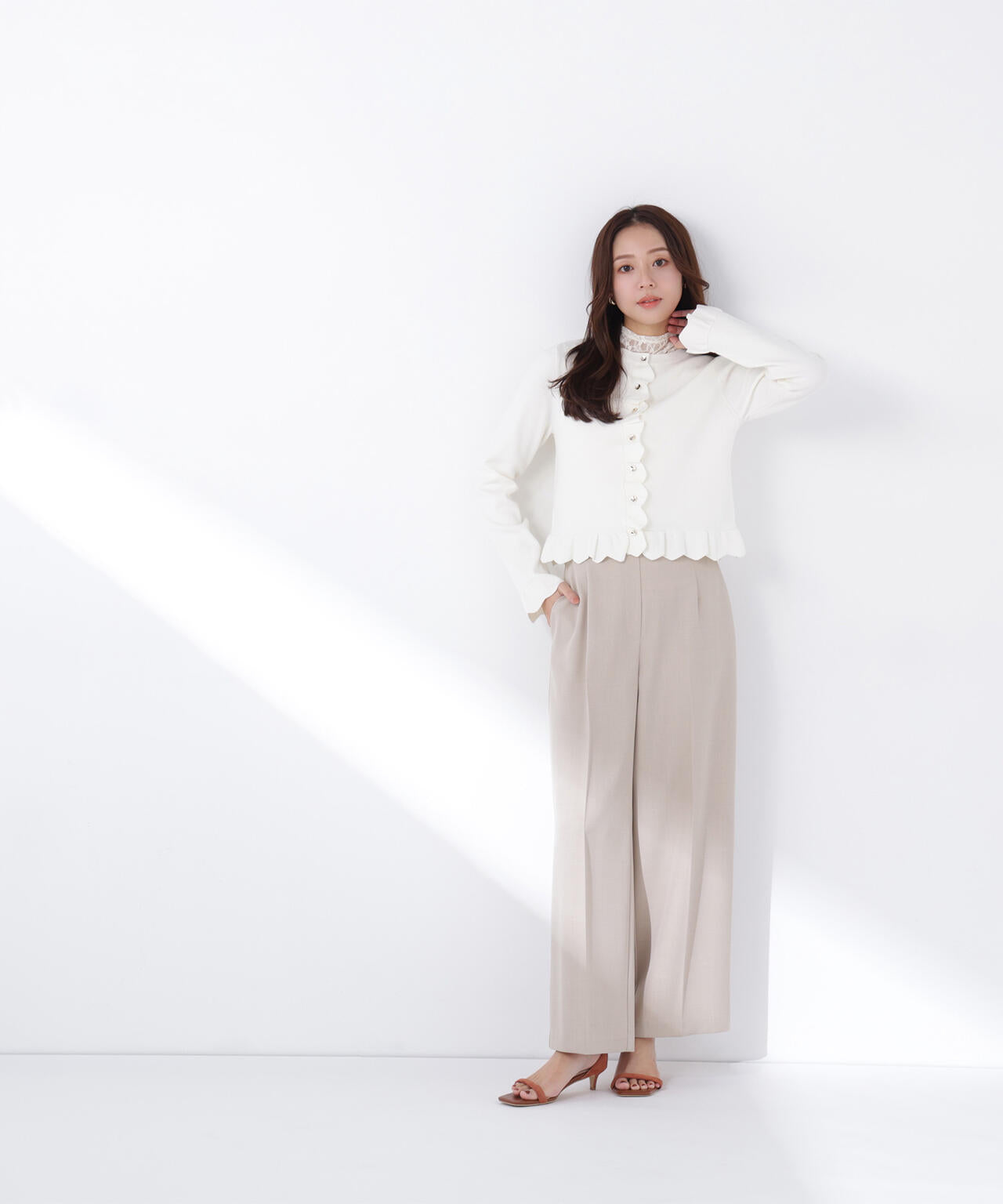 ビスチェドッキングブラウス&パンツ パンツ