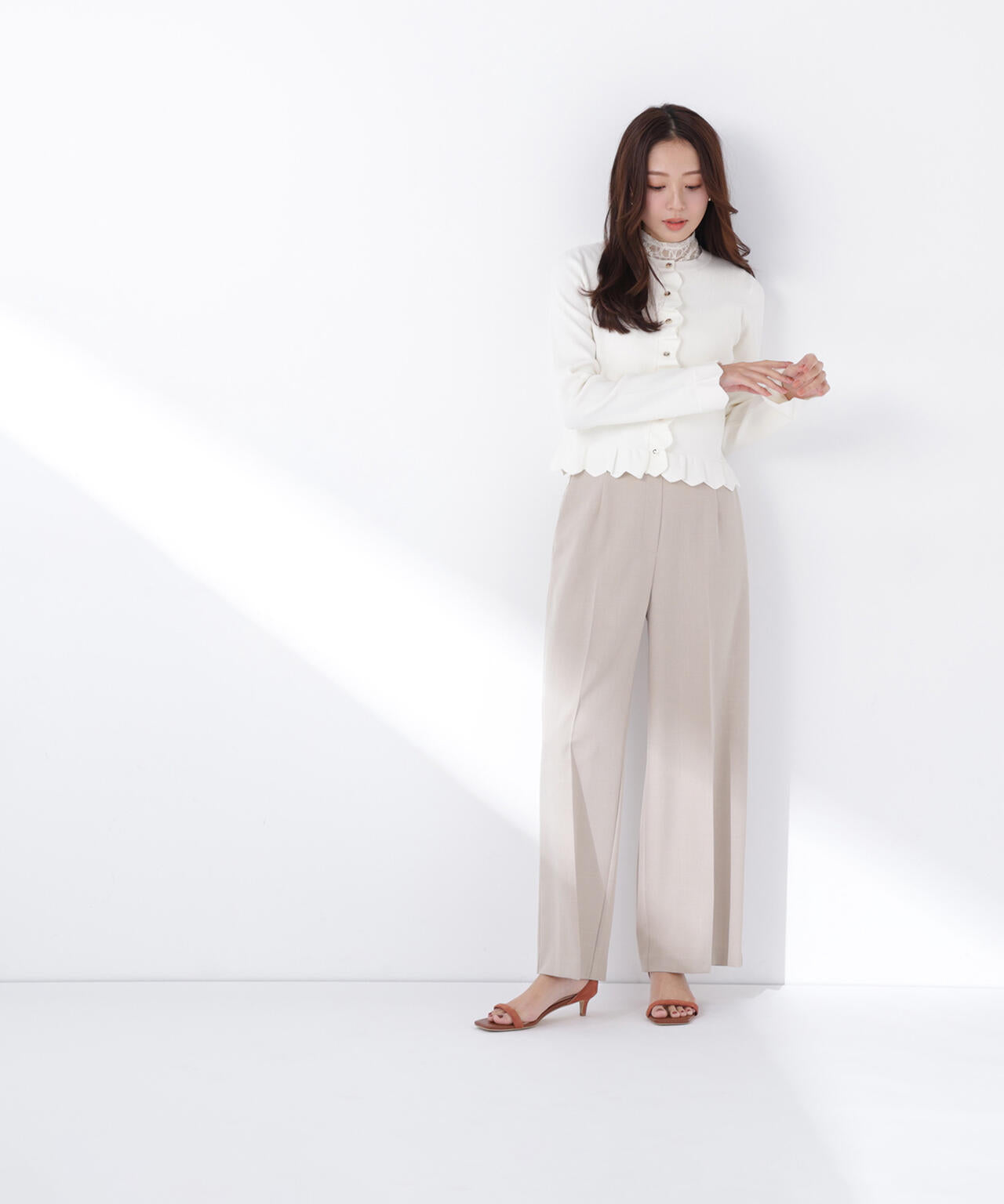 ビスチェドッキングブラウス&パンツ パンツ