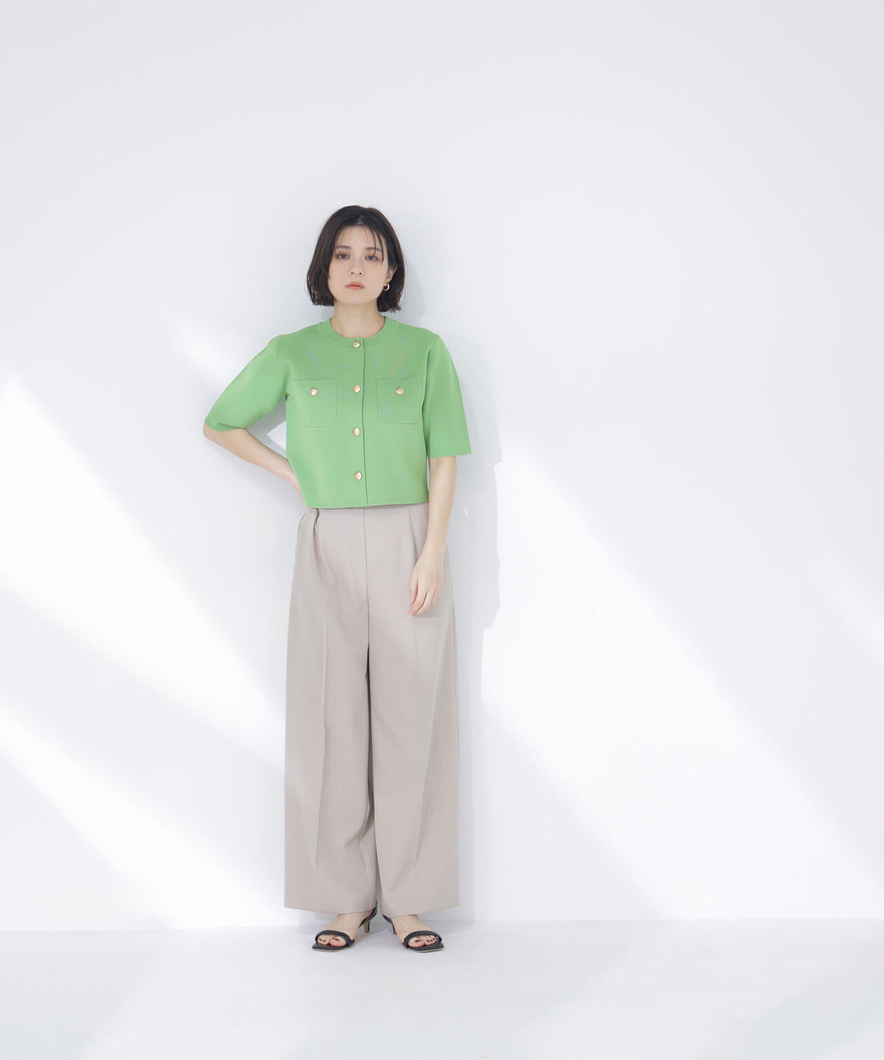 ビスチェドッキングブラウス&パンツ パンツ