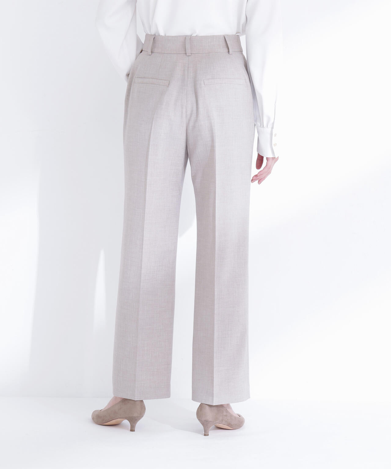 リネンライク SETUP ストレートパンツ