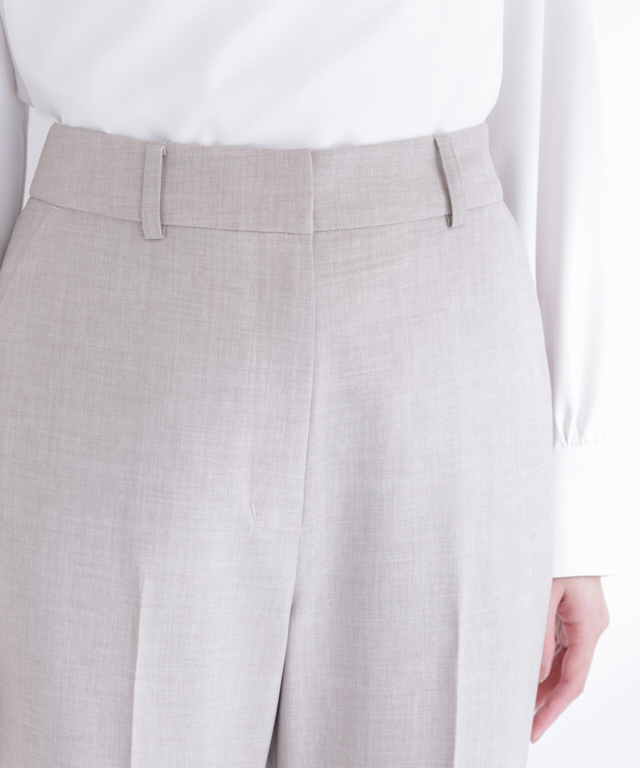 リネンライク SETUP ストレートパンツ